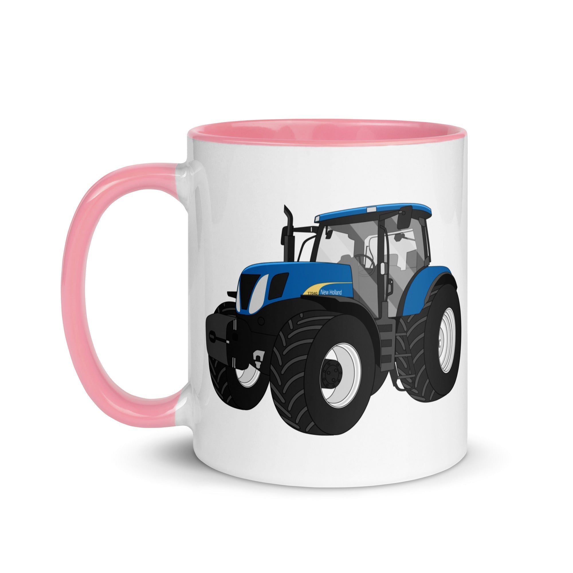 The Tractors Mugs Store New Holland The 7040 -1 Mug with Color Inside Quality Farmers Merch