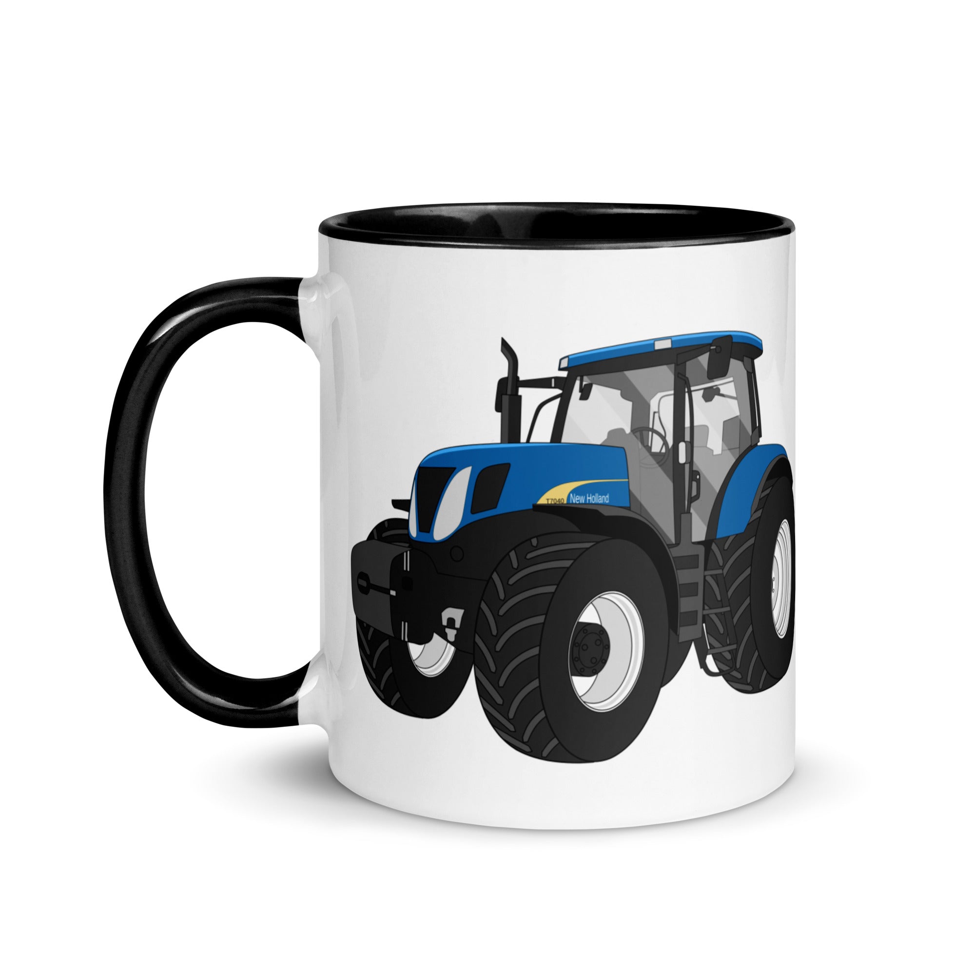 The Tractors Mugs Store New Holland The 7040 -1 Mug with Color Inside Quality Farmers Merch