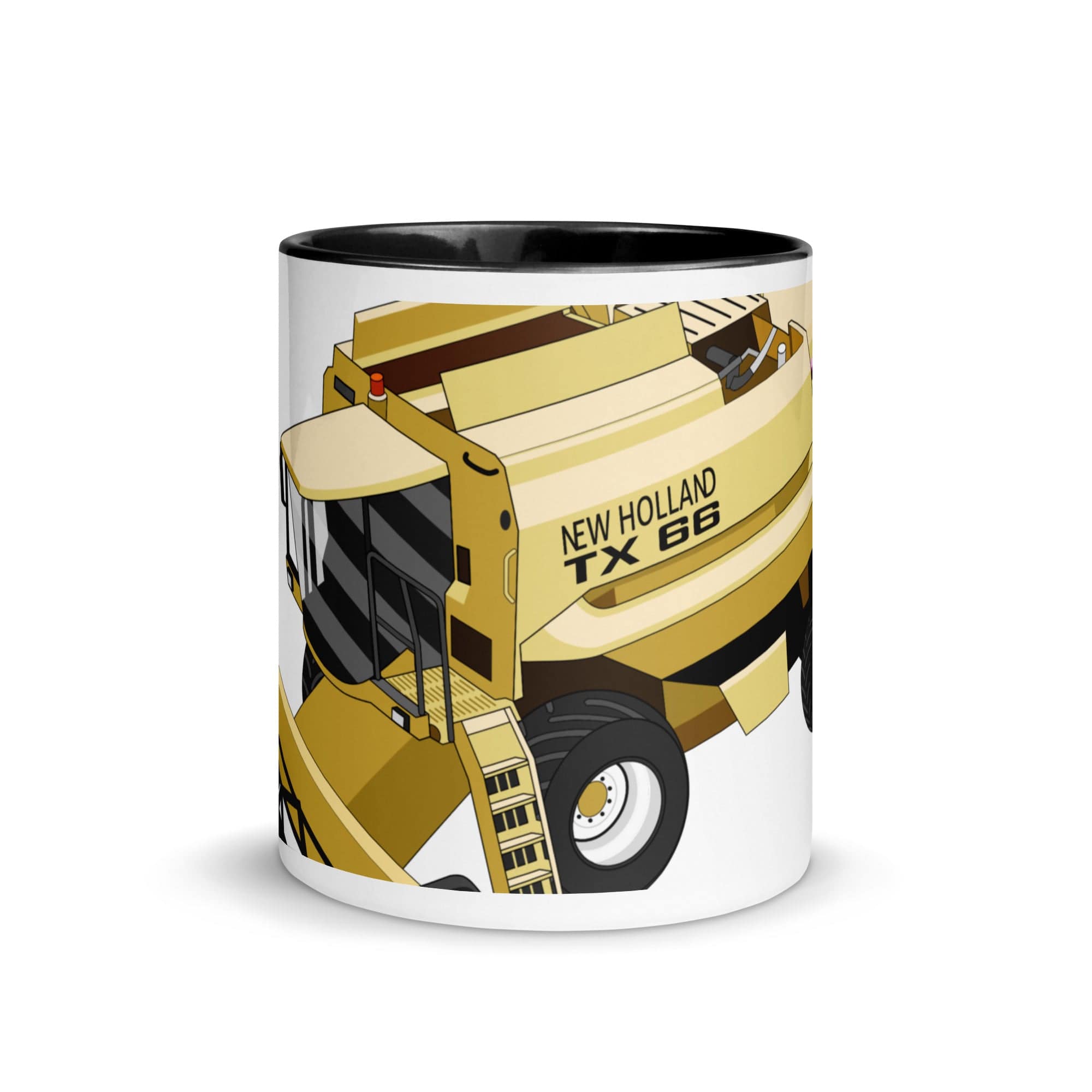 The Tractors Mugs Store New Holland TX 66 Combine Harvester 2.0 Mug with Color Inside Quality Farmers Merch