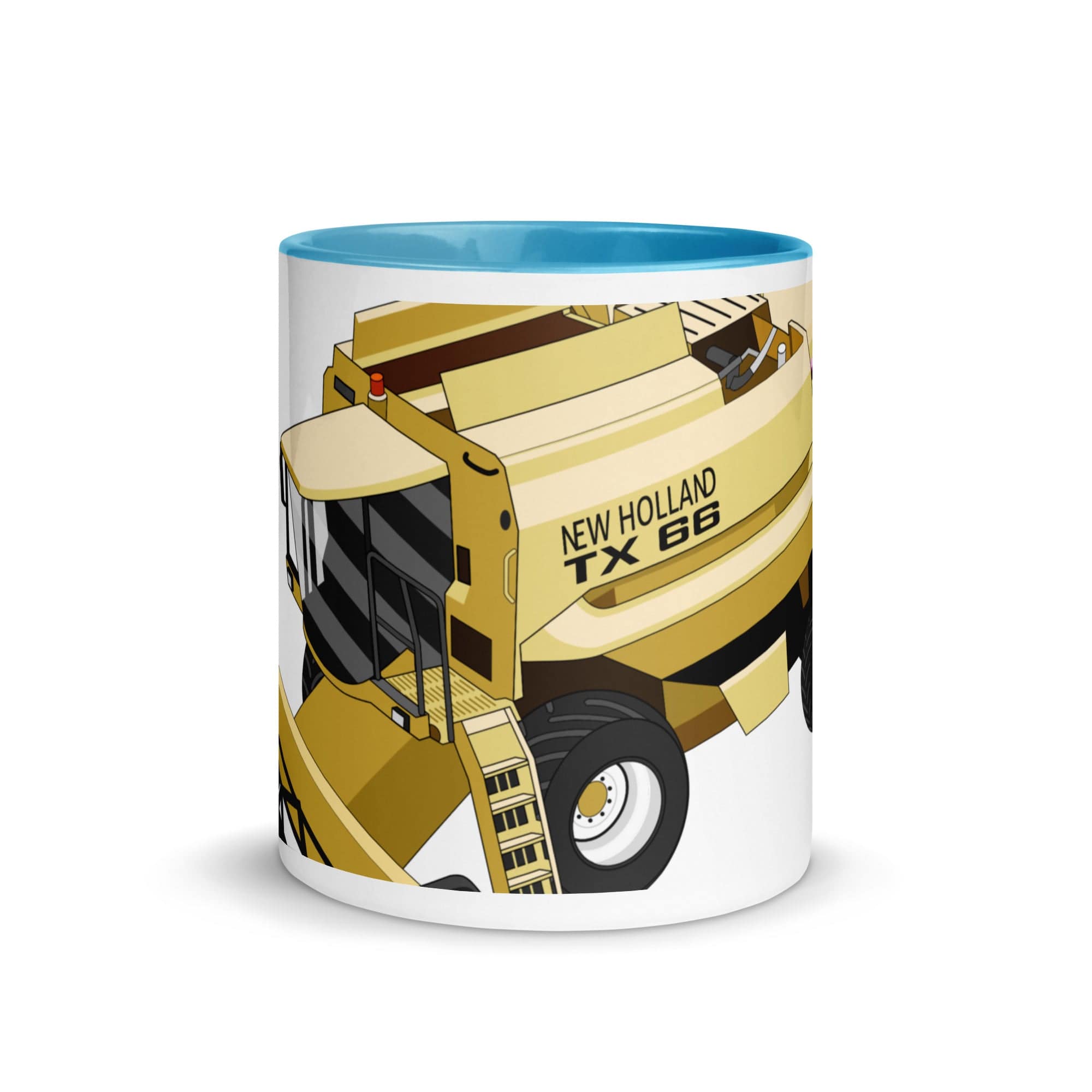 The Tractors Mugs Store New Holland TX 66 Combine Harvester 2.0 Mug with Color Inside Quality Farmers Merch