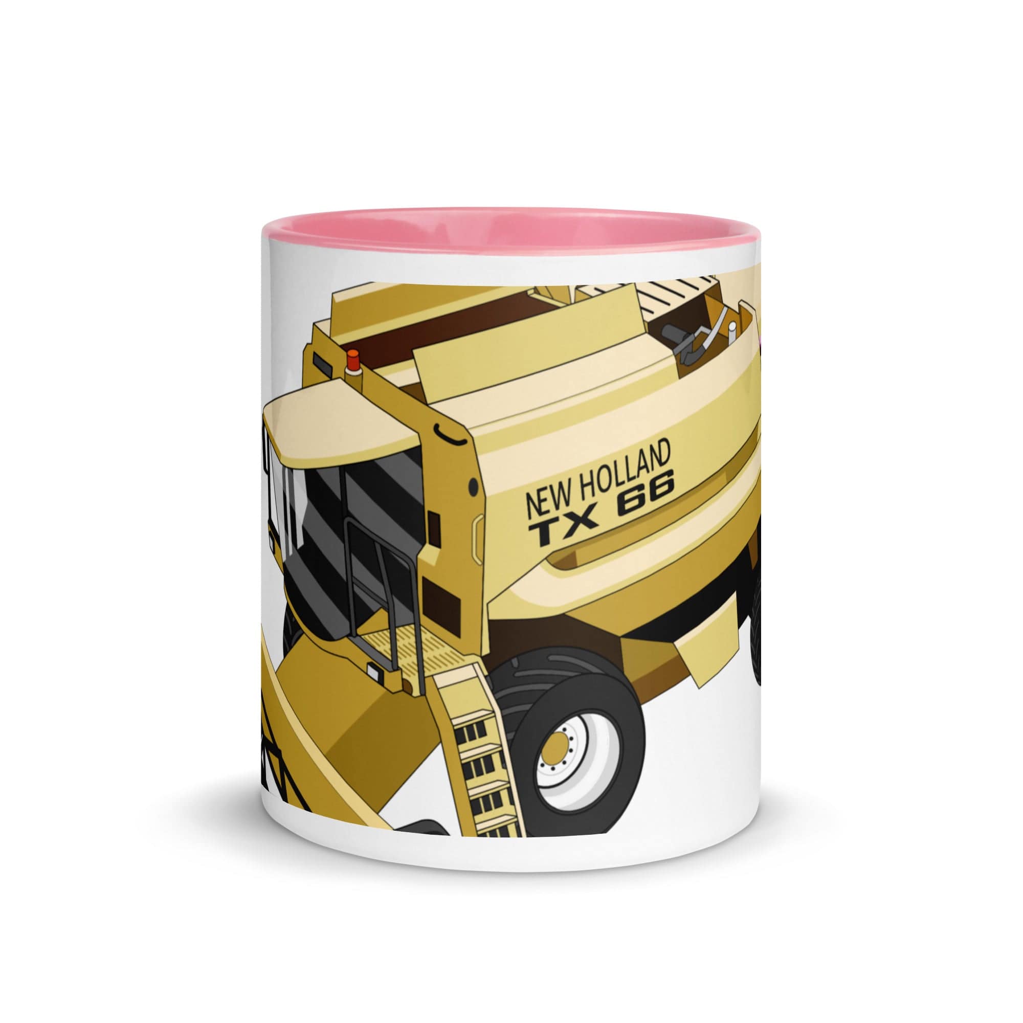 The Tractors Mugs Store New Holland TX 66 Combine Harvester 2.0 Mug with Color Inside Quality Farmers Merch