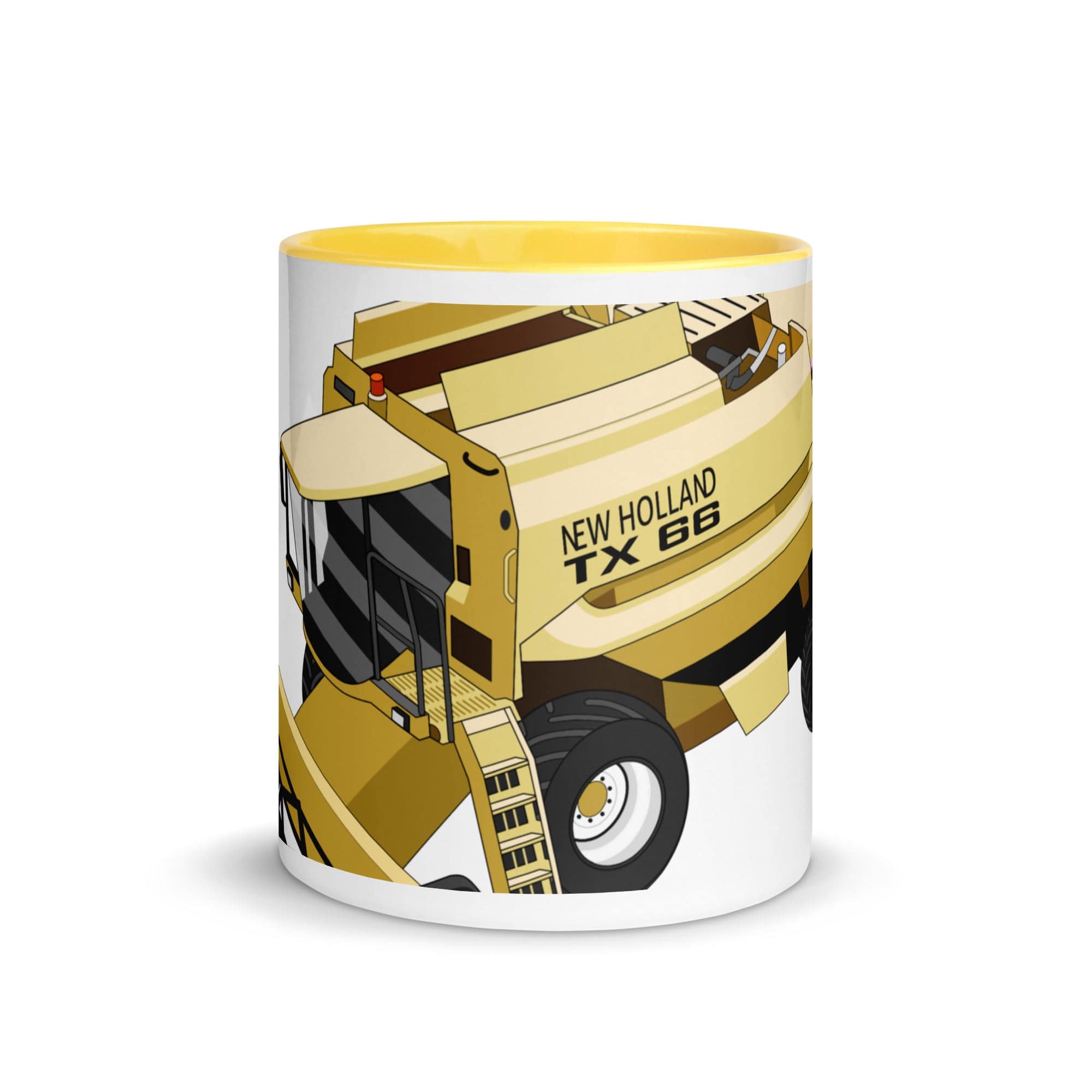 The Tractors Mugs Store New Holland TX 66 Combine Harvester 2.0 Mug with Color Inside Quality Farmers Merch