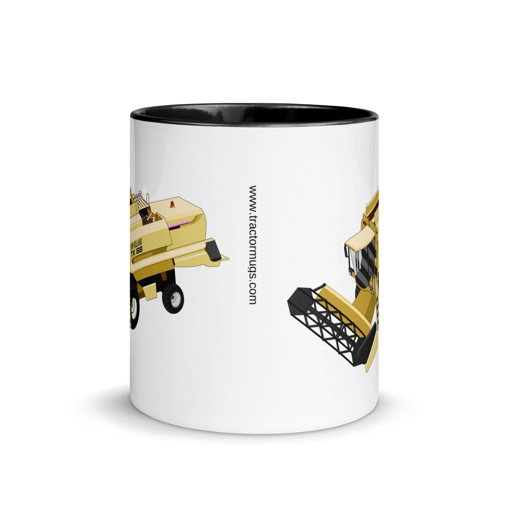 The Tractors Mugs Store New Holland TX 66 Combine Harvester Mug with Color Inside Quality Farmers Merch