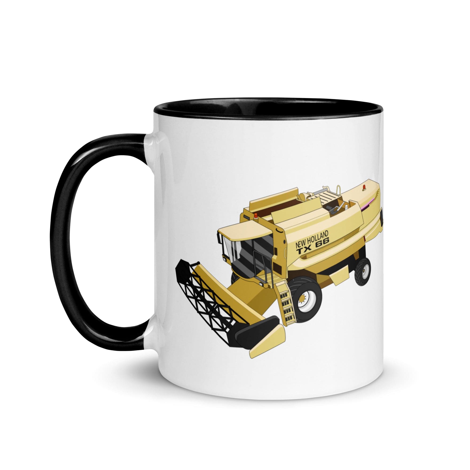 The Tractors Mugs Store New Holland TX 66 Combine Harvester Mug with Color Inside Quality Farmers Merch