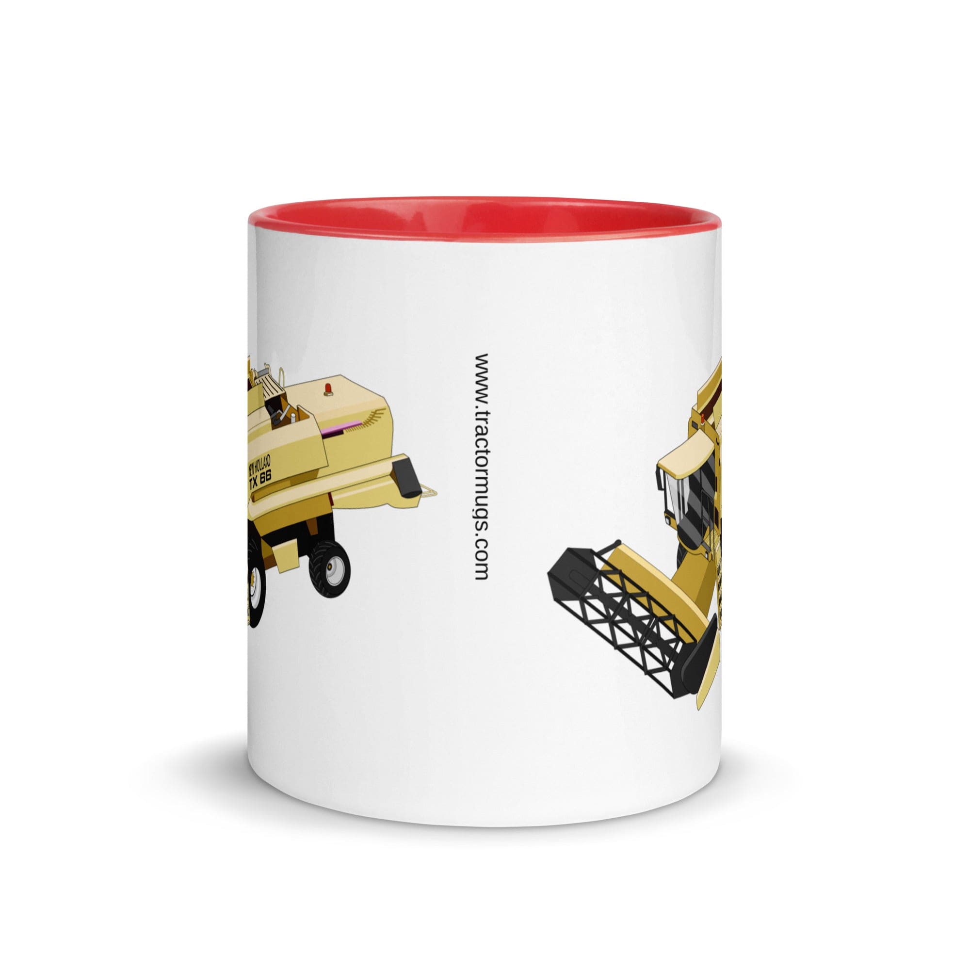The Tractors Mugs Store New Holland TX 66 Combine Harvester Mug with Color Inside Quality Farmers Merch