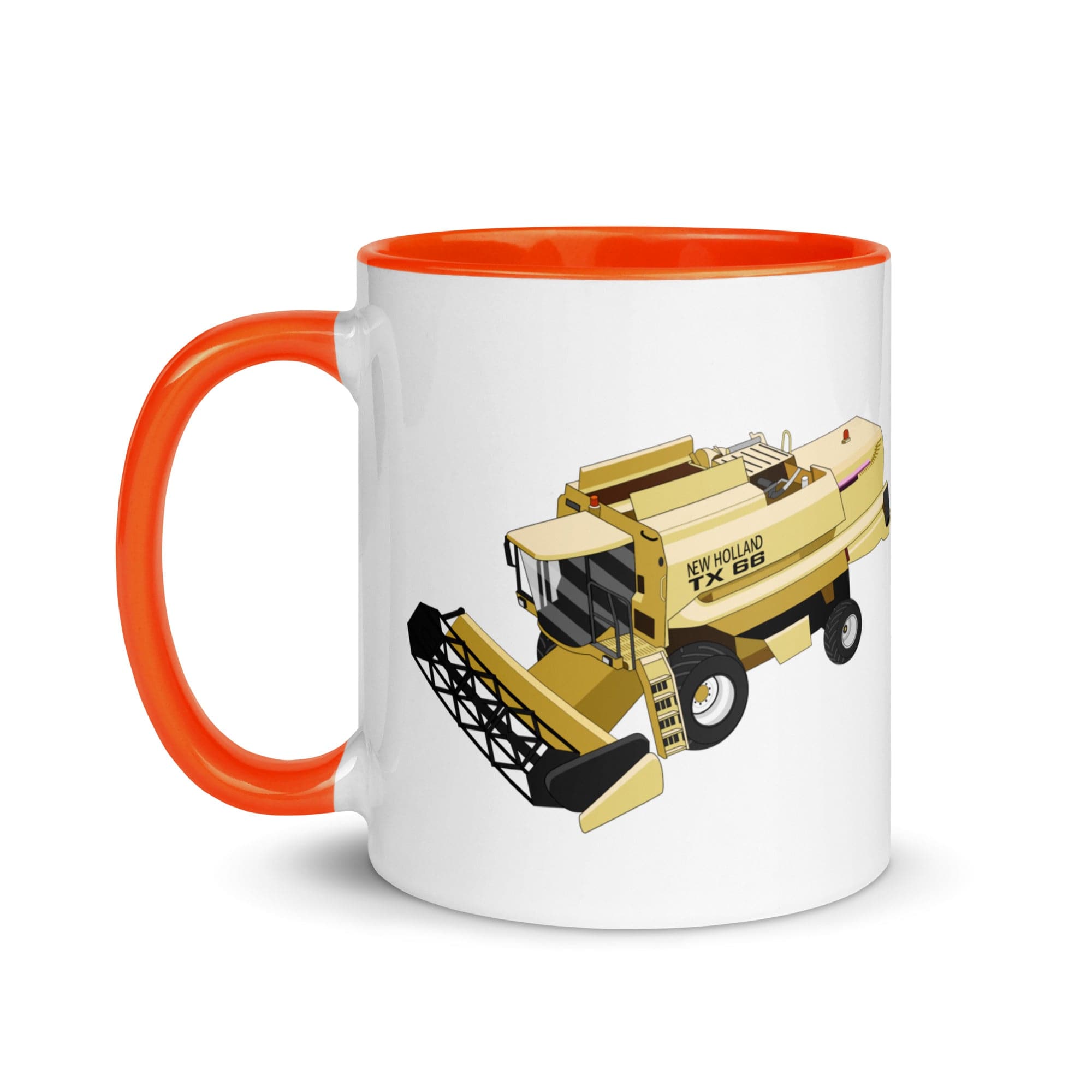 The Tractors Mugs Store New Holland TX 66 Combine Harvester Mug with Color Inside Quality Farmers Merch