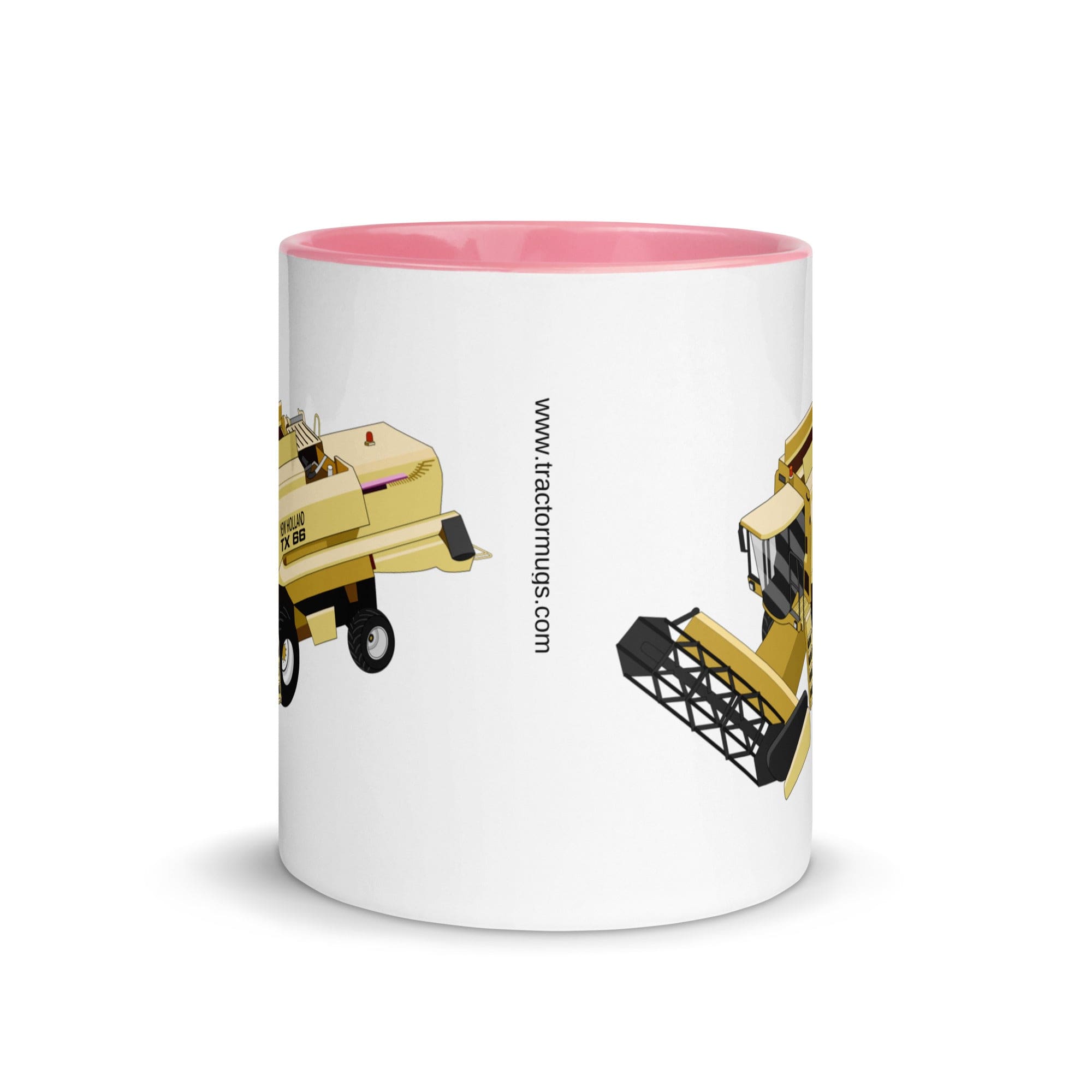 The Tractors Mugs Store New Holland TX 66 Combine Harvester Mug with Color Inside Quality Farmers Merch