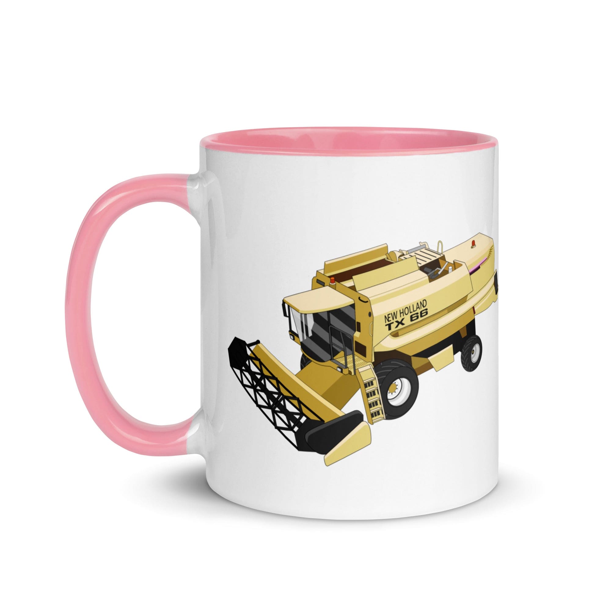 The Tractors Mugs Store New Holland TX 66 Combine Harvester Mug with Color Inside Quality Farmers Merch