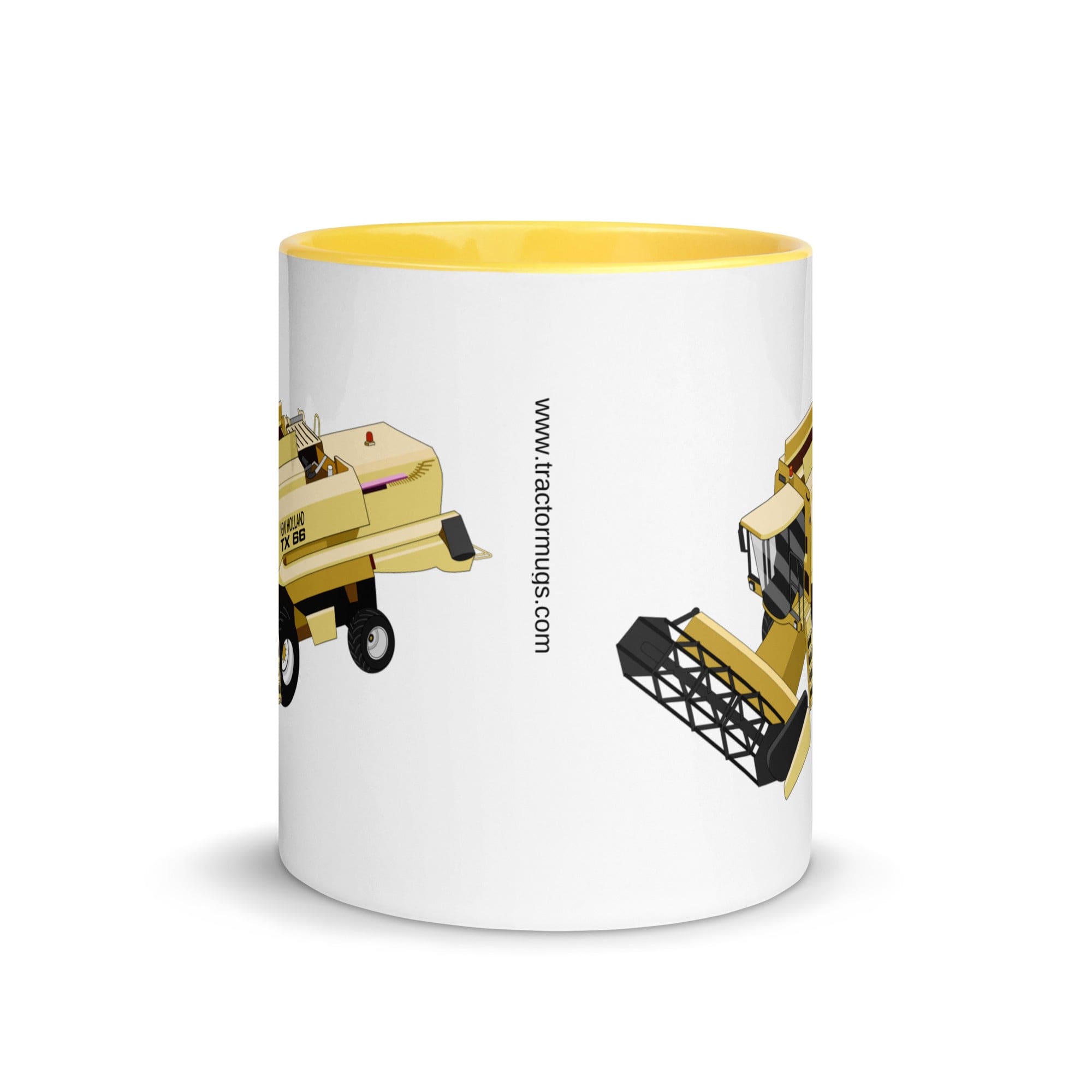 The Tractors Mugs Store New Holland TX 66 Combine Harvester Mug with Color Inside Quality Farmers Merch