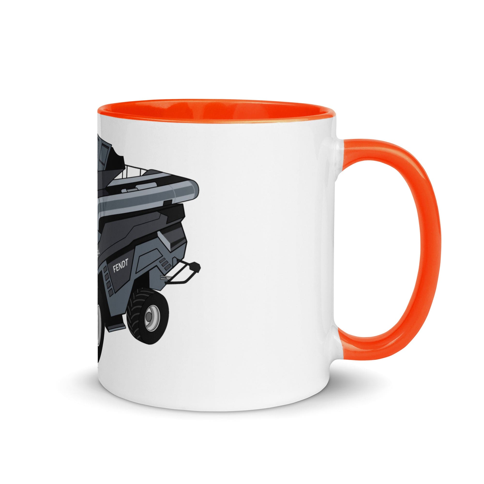 The Tractors Mugs Store Orange Fendt (t IDEAL 2.0 Mug with Color Inside Quality Farmers Merch