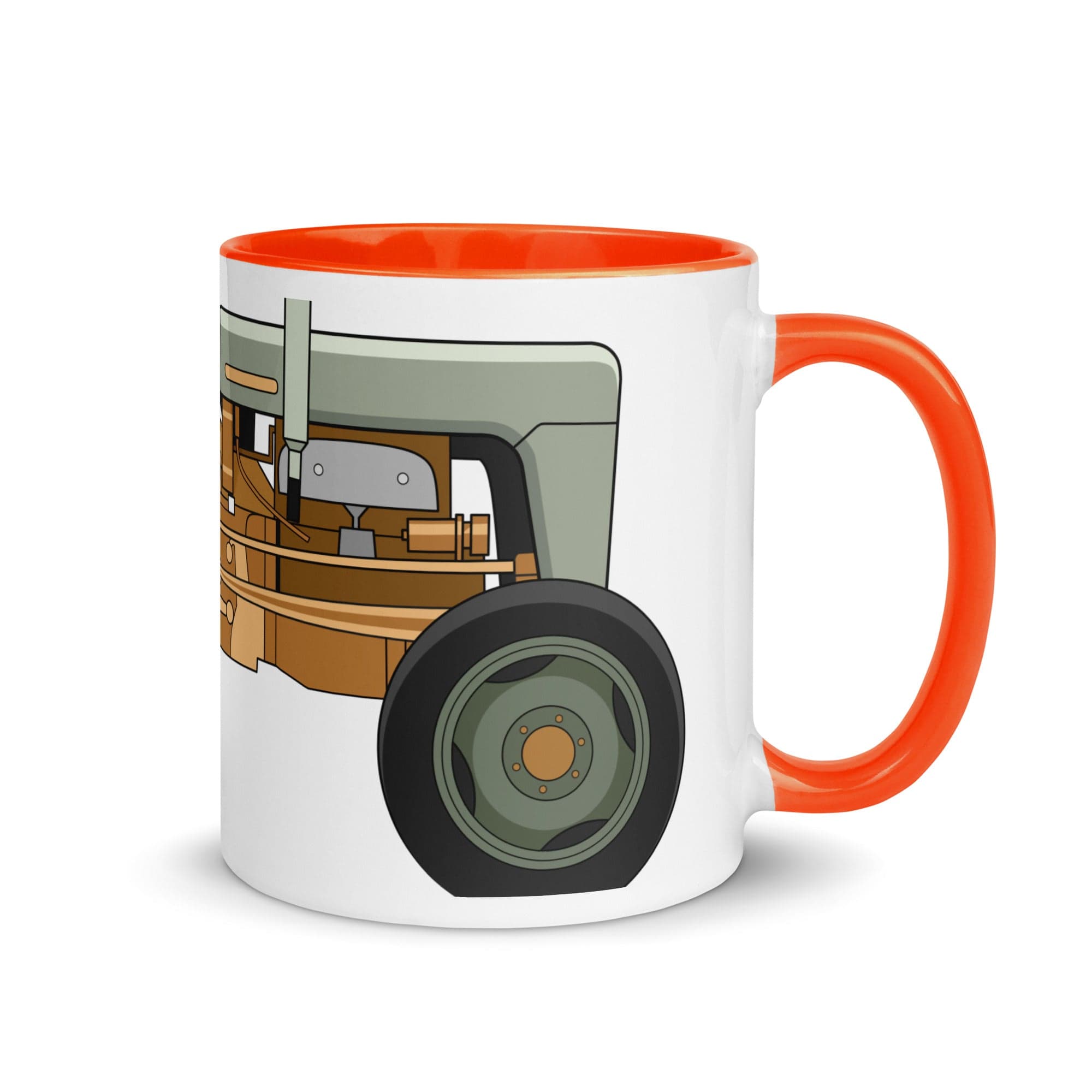 The Tractors Mugs Store Orange Ferguson FE 35 (Copper Belly) 2.0 Mug with Color Inside Quality Farmers Merch