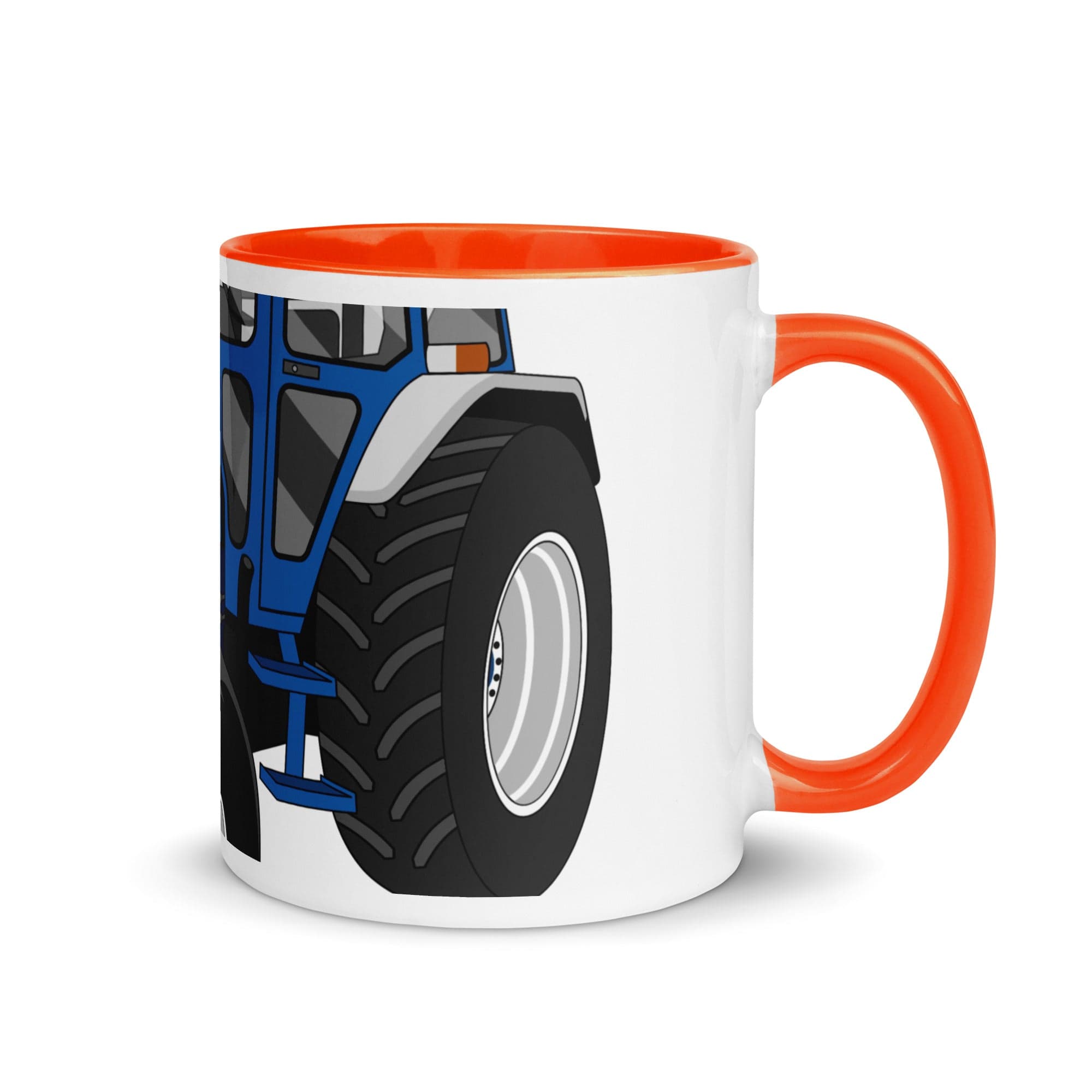 The Tractors Mugs Store Orange Ford 5610 2.0 Mug with Color Inside Quality Farmers Merch