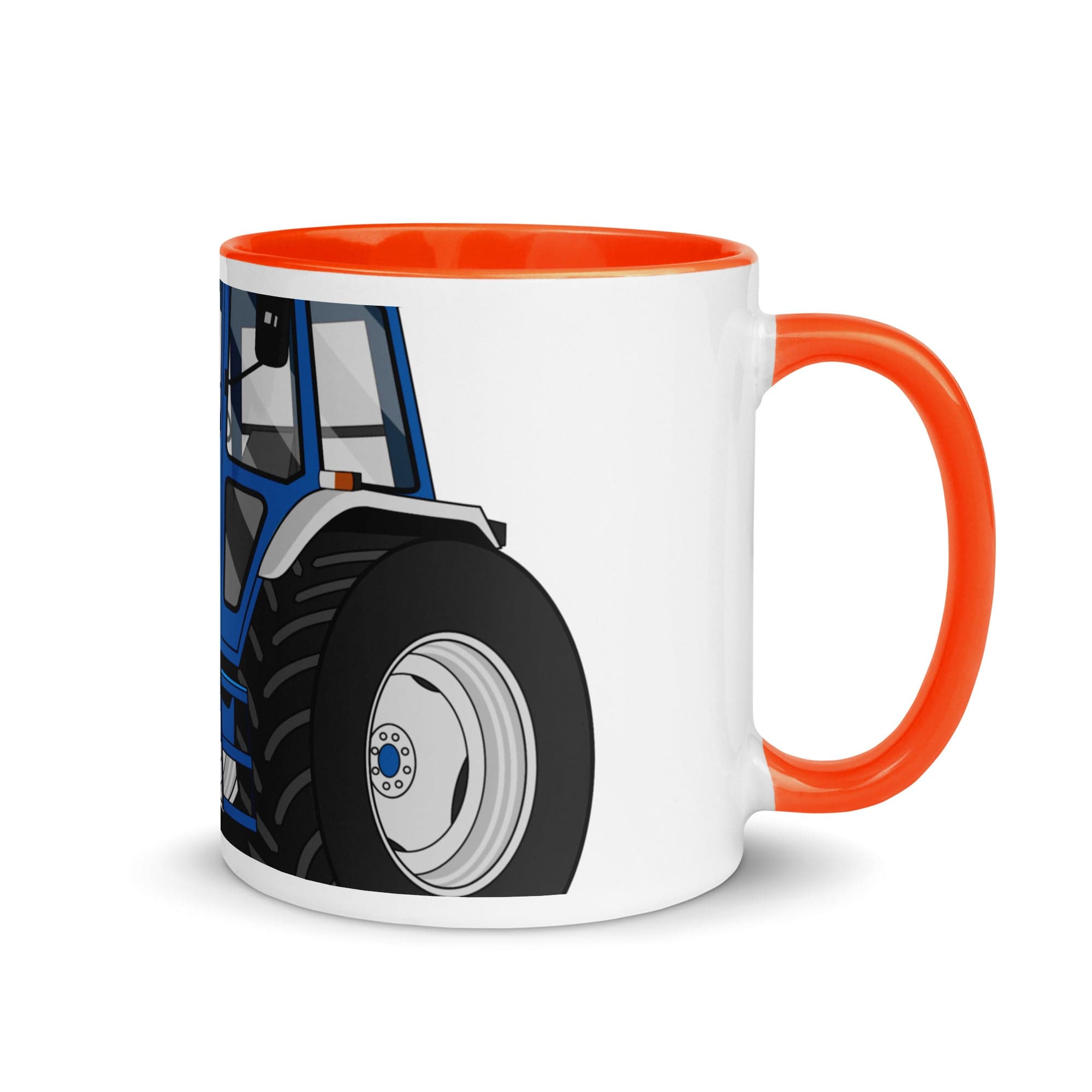 The Tractors Mugs Store Orange Ford 8210 4WD 2.0 Mug with Color Inside Quality Farmers Merch