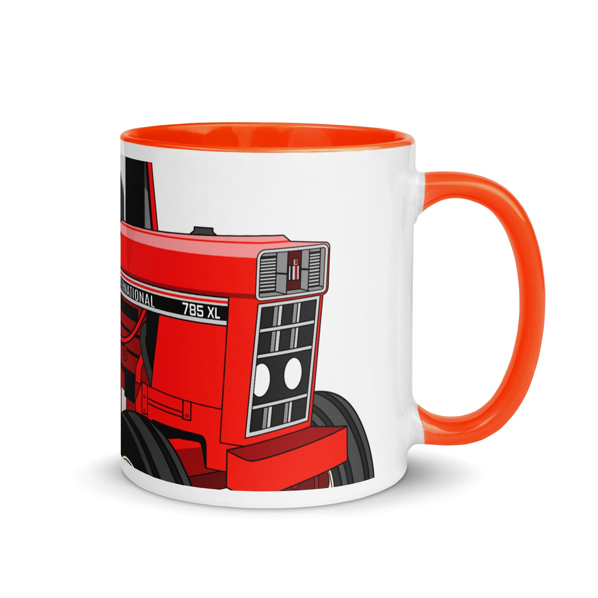 The Tractors Mugs Store Orange International 785 XL 2.0 Mug with Color Inside Quality Farmers Merch