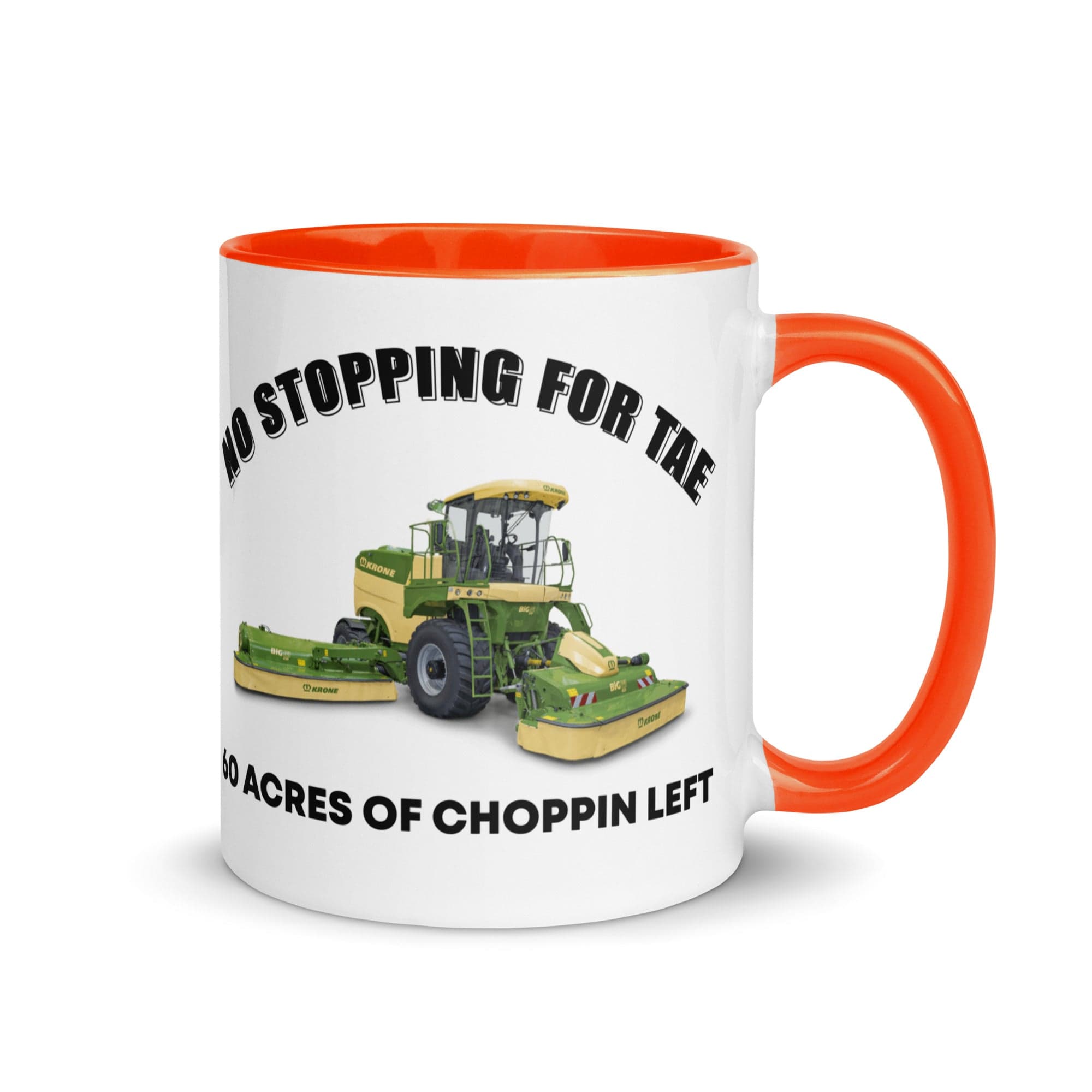 The Tractors Mugs Store Orange No Stopping for Tae Mug with Color Inside Quality Farmers Merch
