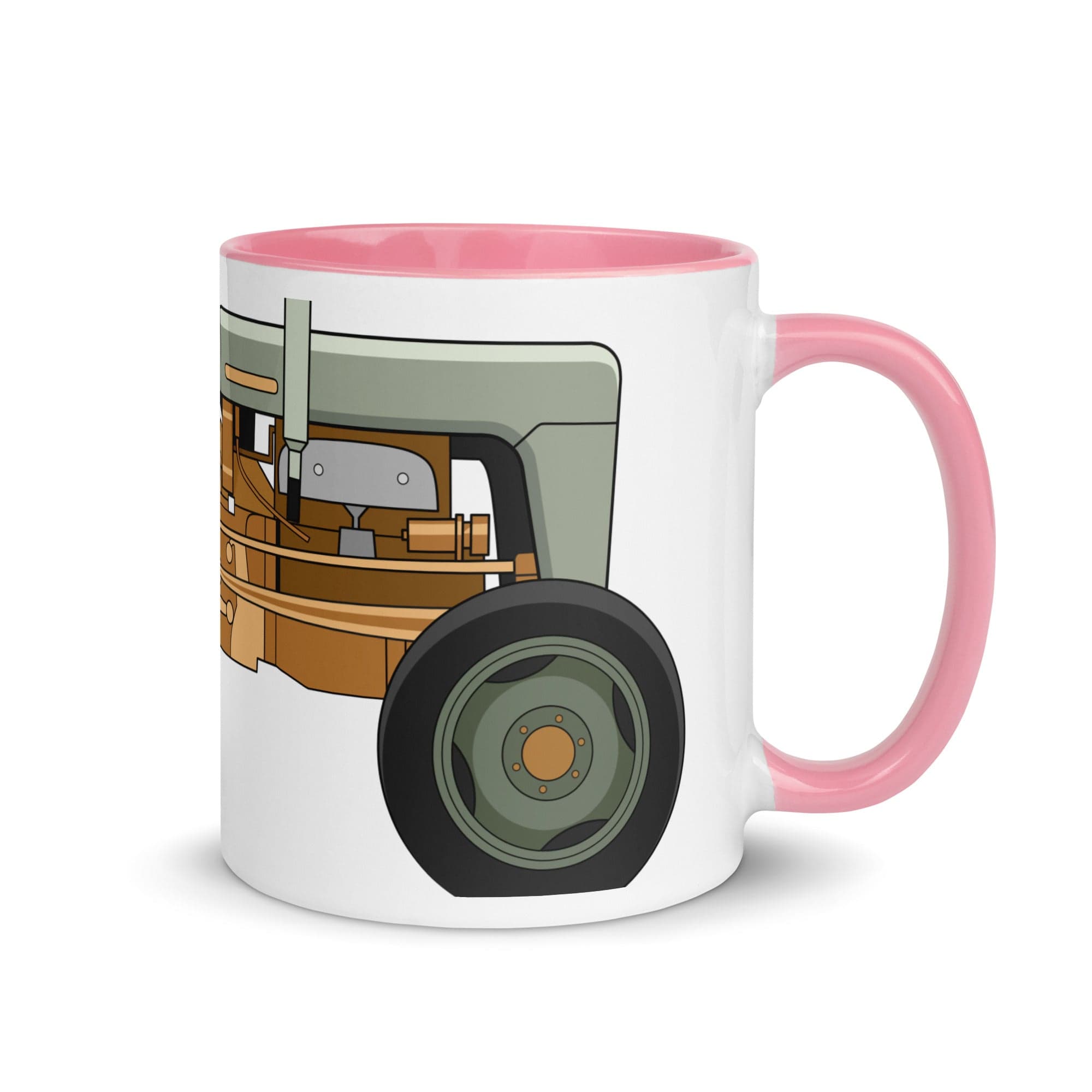 The Tractors Mugs Store Pink Ferguson FE 35 (Copper Belly) 2.0 Mug with Color Inside Quality Farmers Merch