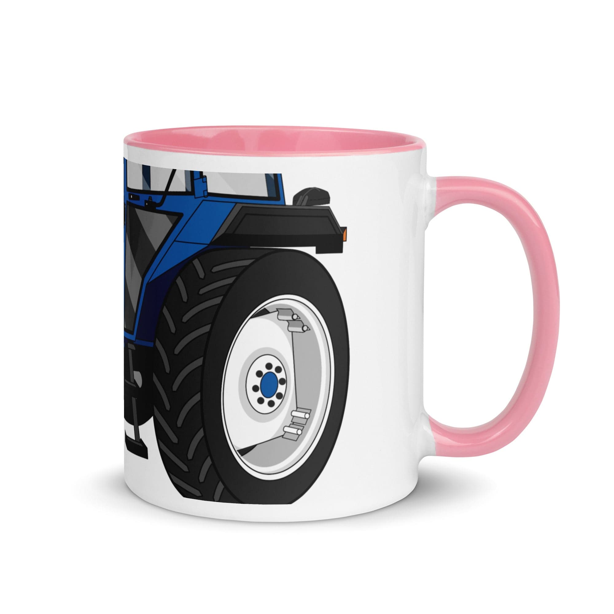 The Tractors Mugs Store Pink Ford 4610 2WD 2.0 Mug with Color Inside Quality Farmers Merch