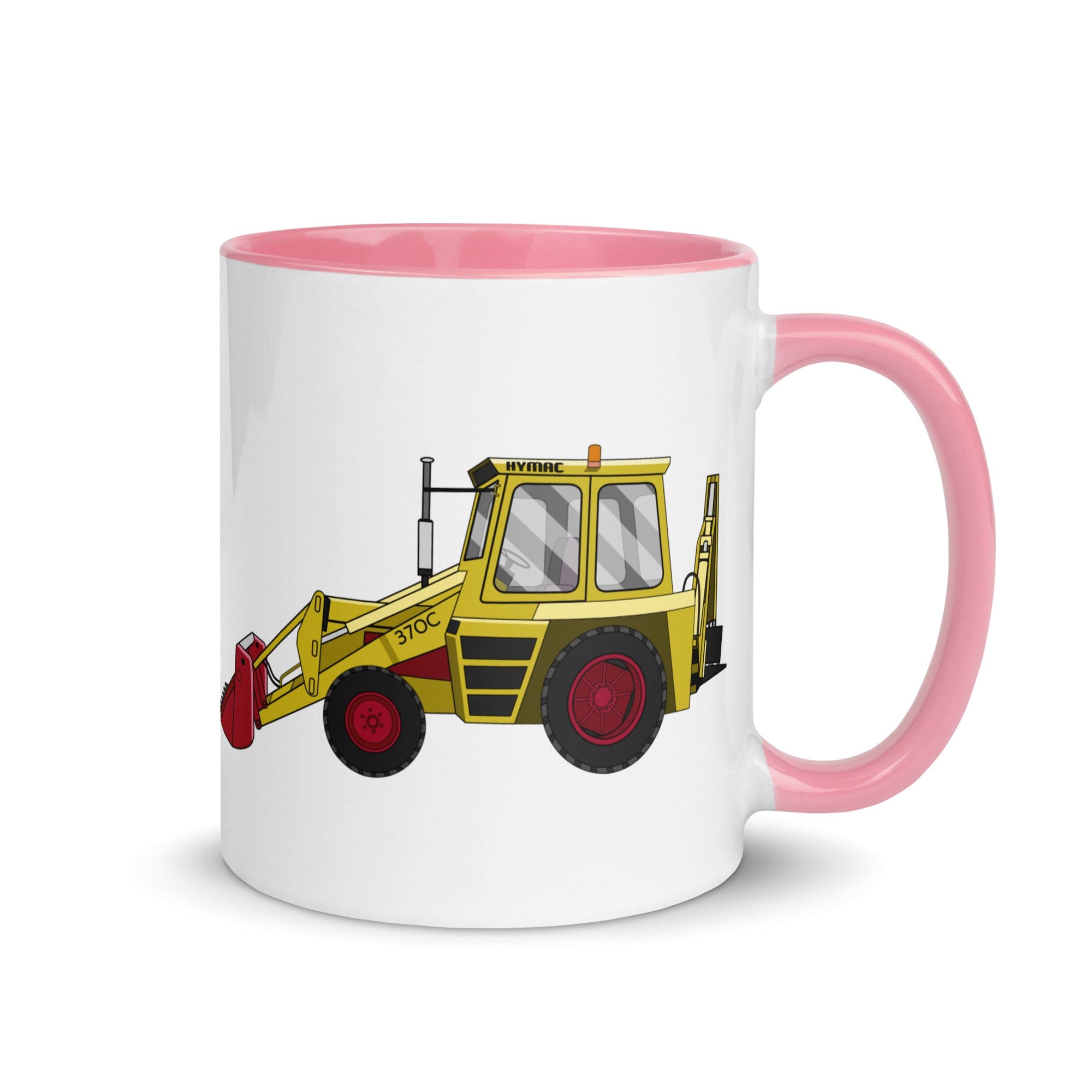The Tractors Mugs Store Pink Hymaq 370C Mug with Color Inside Quality Farmers Merch