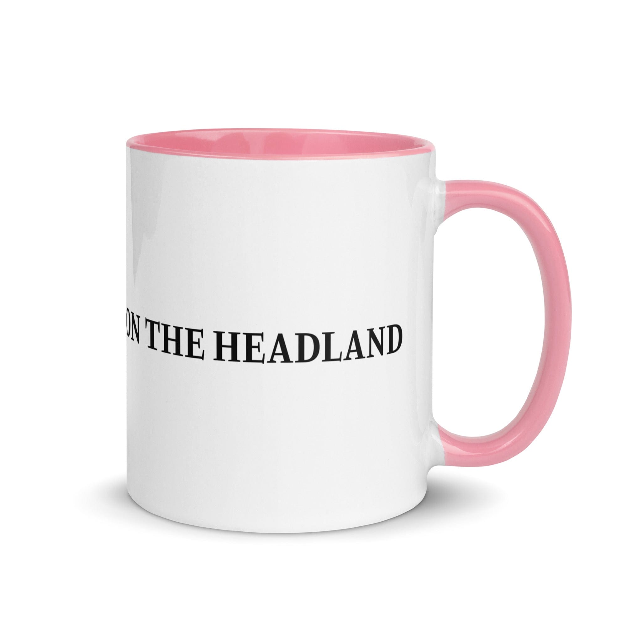 The Tractors Mugs Store Pink On the Headland Mug with Color Inside Quality Farmers Merch
