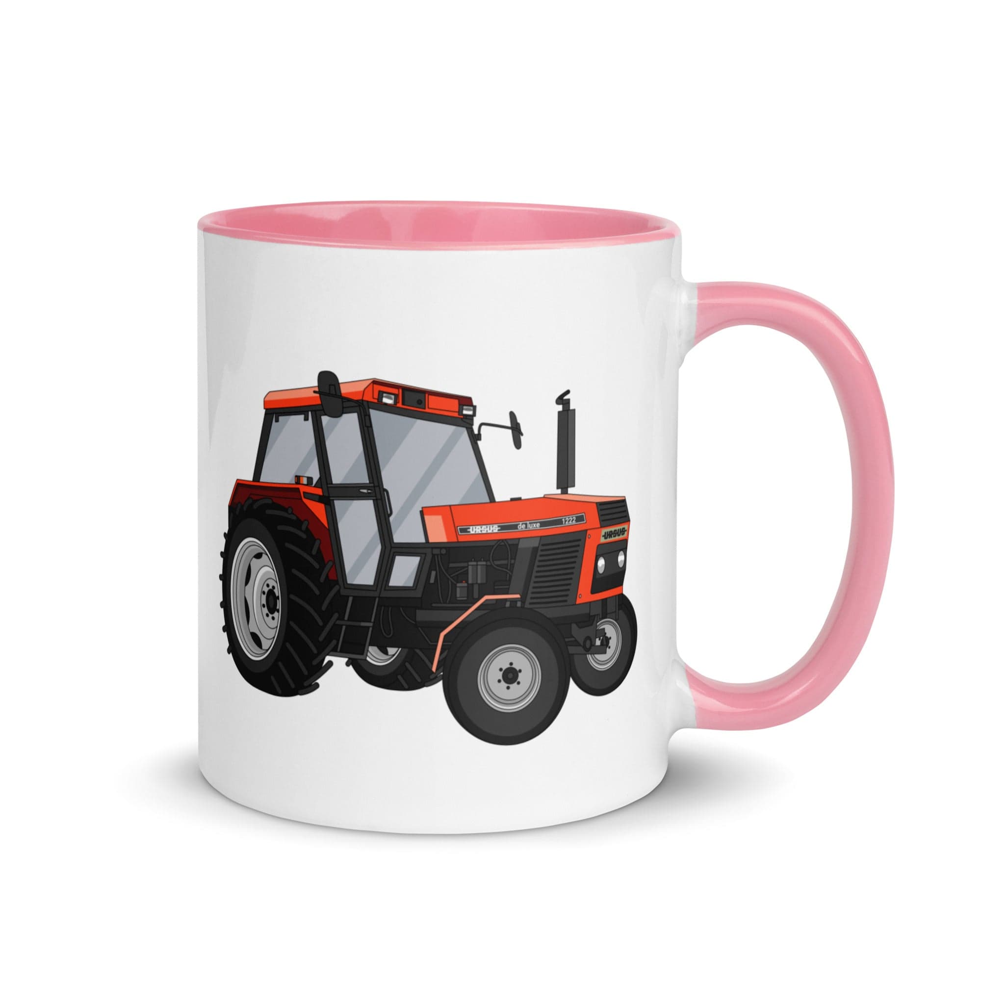 The Tractors Mugs Store Pink Ursus 1222 Mug with Color Inside Quality Farmers Merch