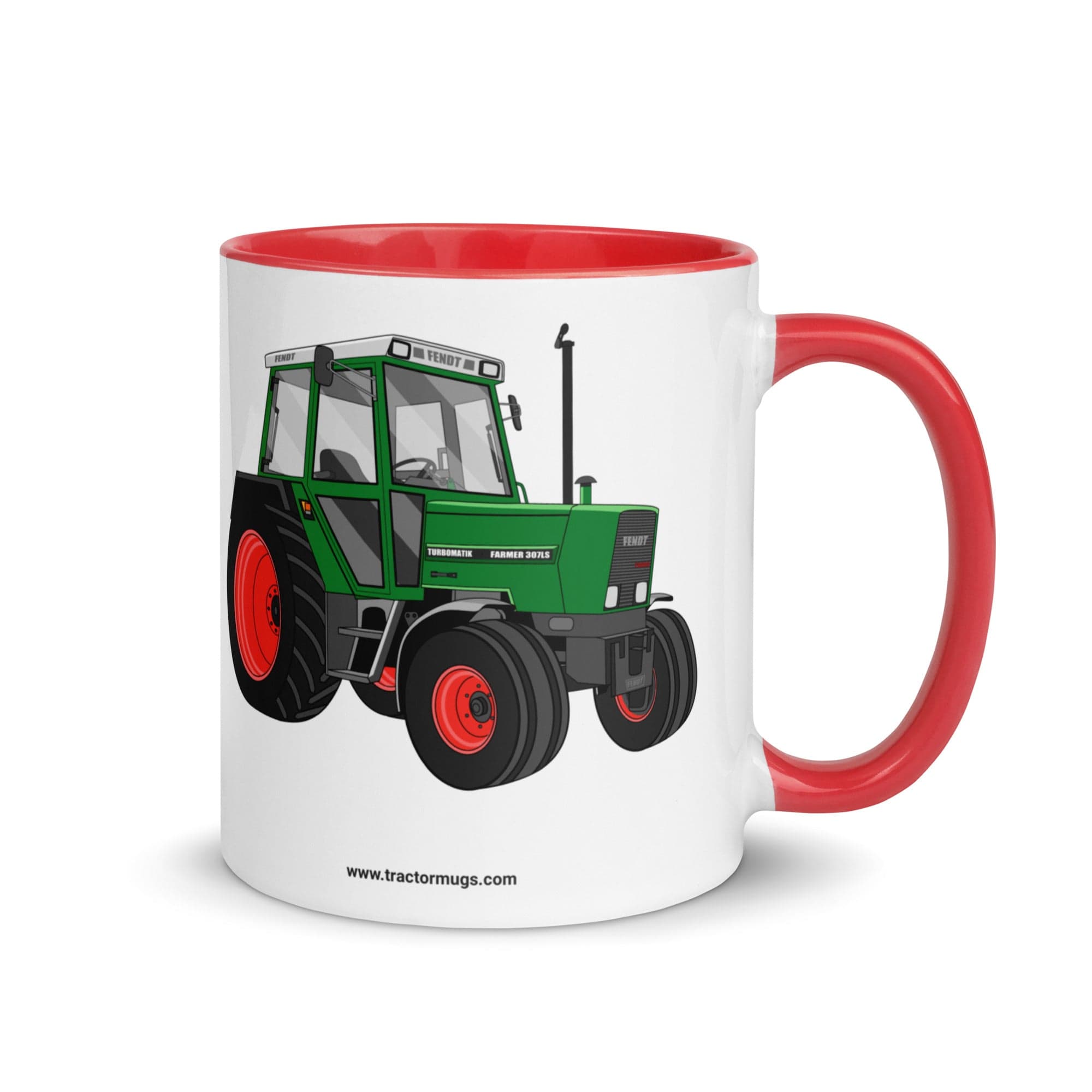 The Tractors Mugs Store Red Fendt 307 LSA | Mug with Color Inside Quality Farmers Merch