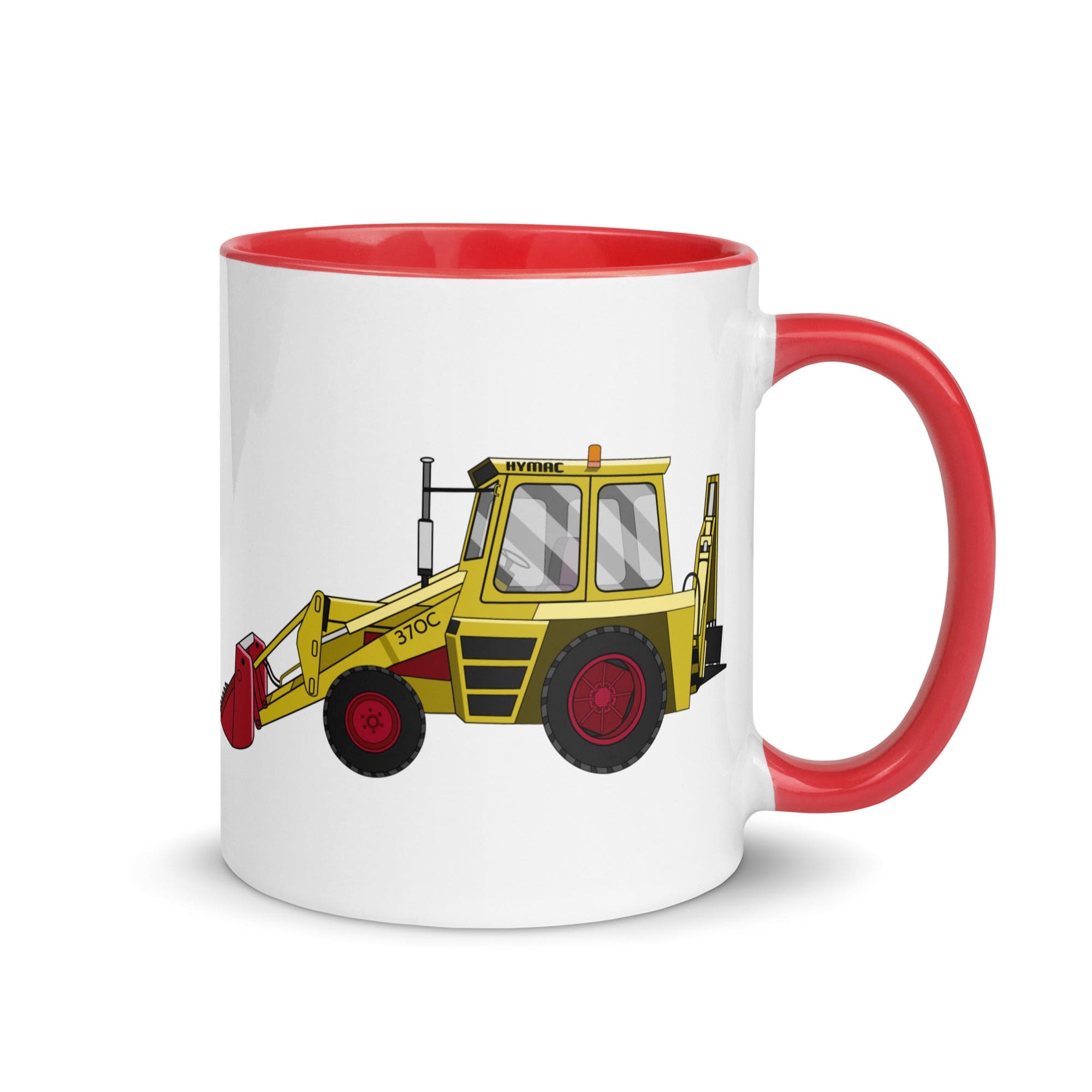 The Tractors Mugs Store Red Hymaq 370C Mug with Color Inside Quality Farmers Merch