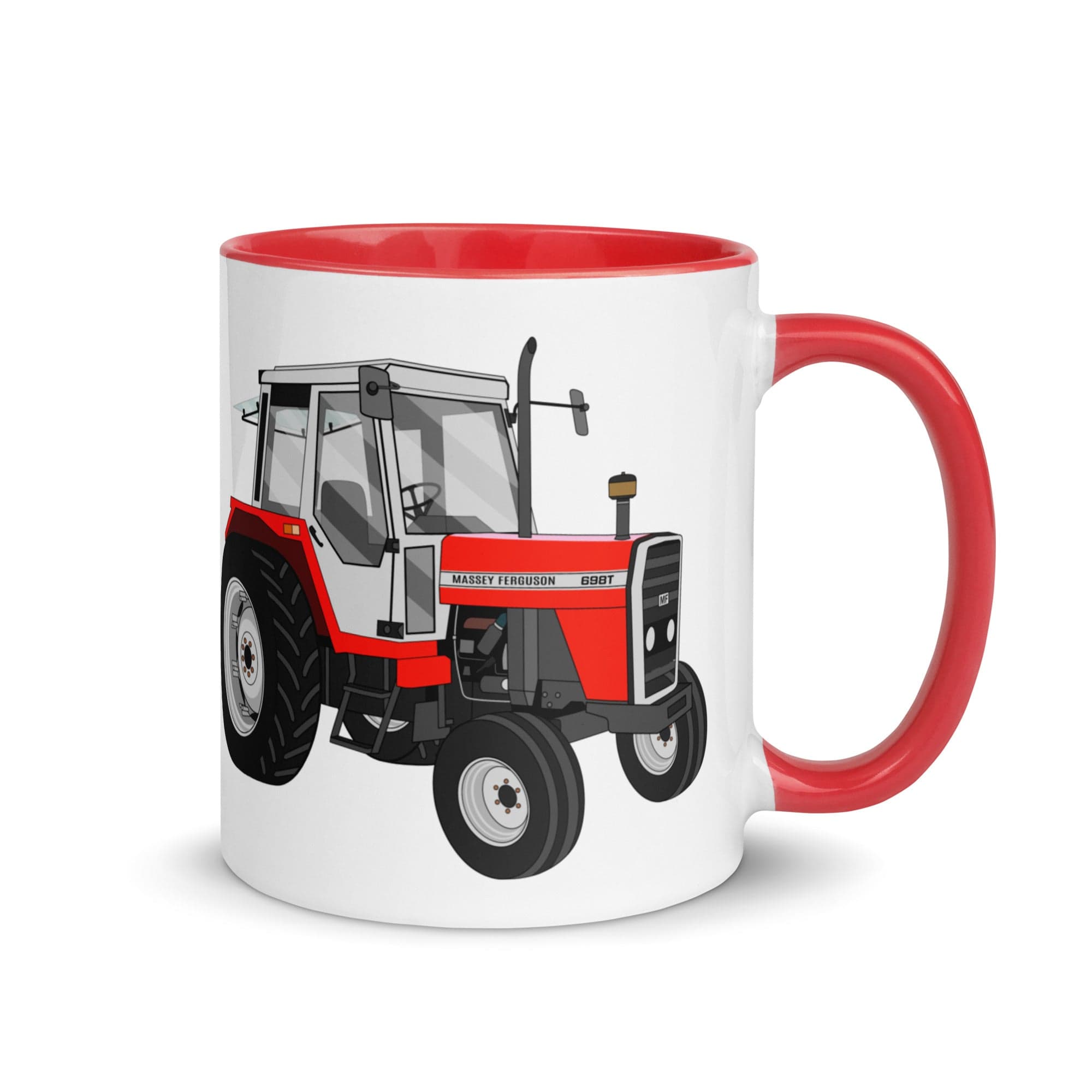 The Tractors Mugs Store Red Massey Ferguson 698T Mug with Color Inside Quality Farmers Merch