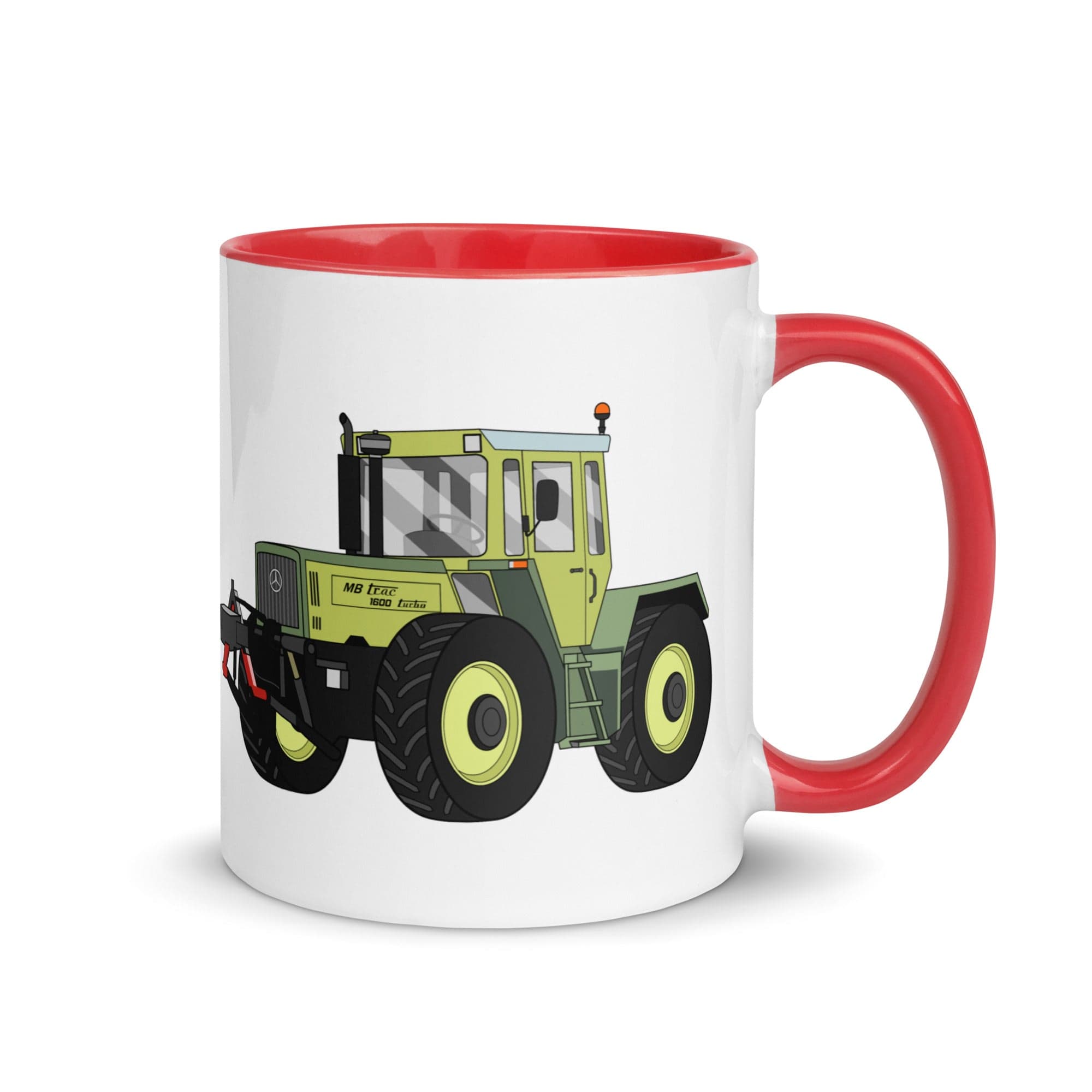 The Tractors Mugs Store Red MB Trac 1300 Mug with Color Inside Quality Farmers Merch
