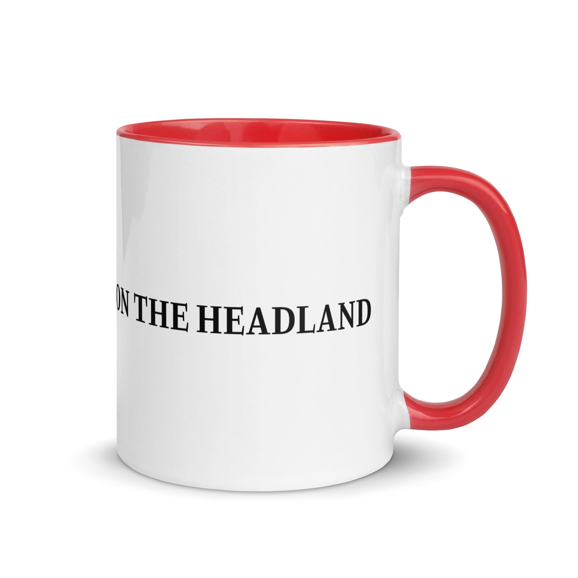The Tractors Mugs Store Red On the Headland Mug with Color Inside Quality Farmers Merch