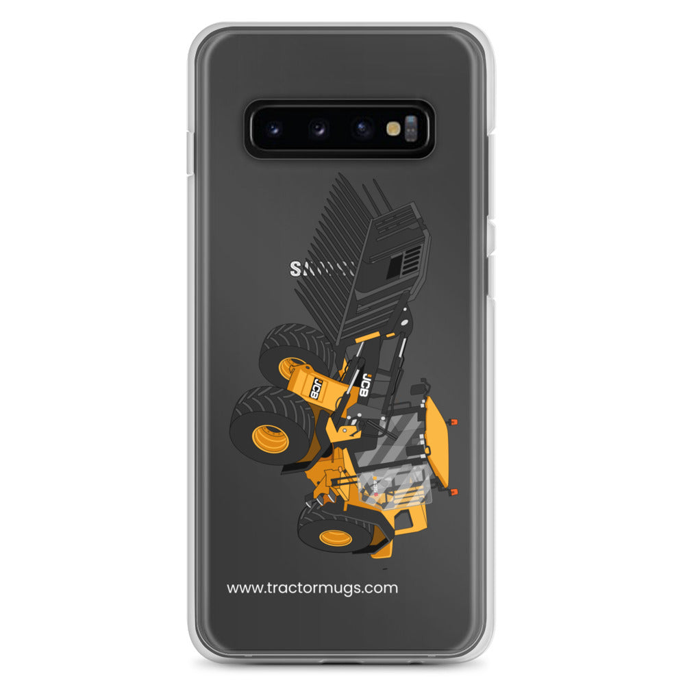 The Tractors Mugs Store Samsung Galaxy S10+ JCB 435 S Farm Master Clear Case for SamsungĀ® Quality Farmers Merch
