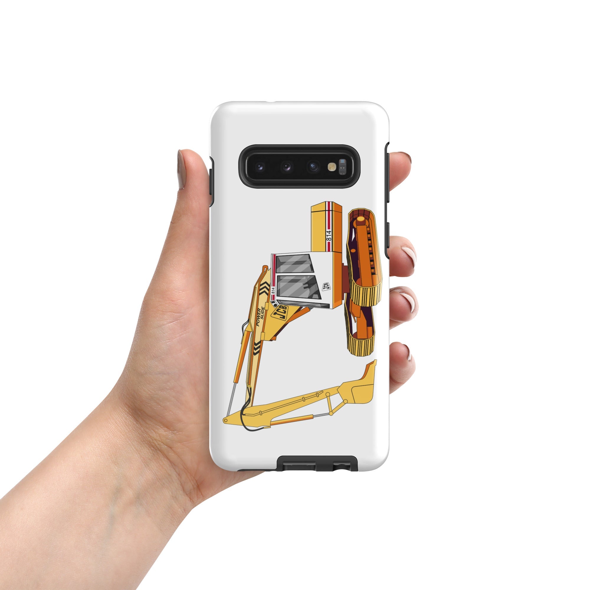The Tractors Mugs Store Samsung Galaxy S10 JCB 814 Tough case for SamsungĀ® Quality Farmers Merch