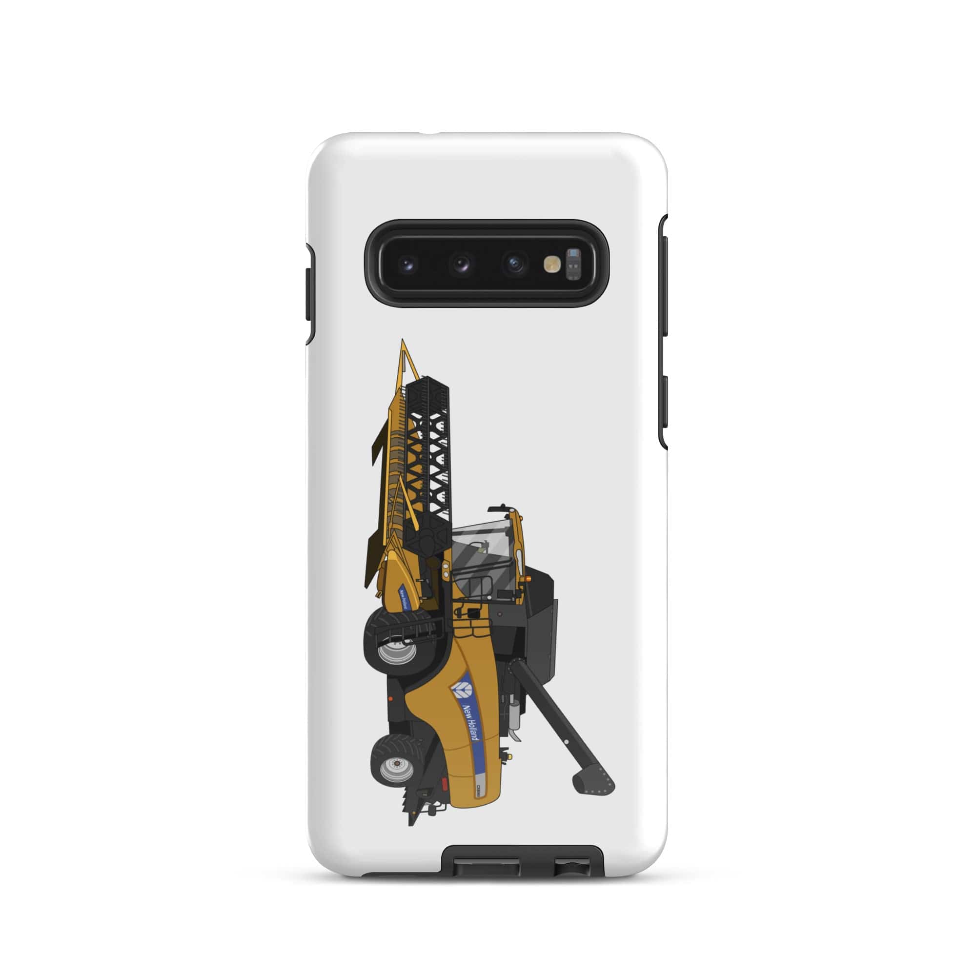 The Tractors Mugs Store Samsung Galaxy S10 New Holland CX 8060 Combine Harvester Tough case for SamsungĀ® Quality Farmers Merch
