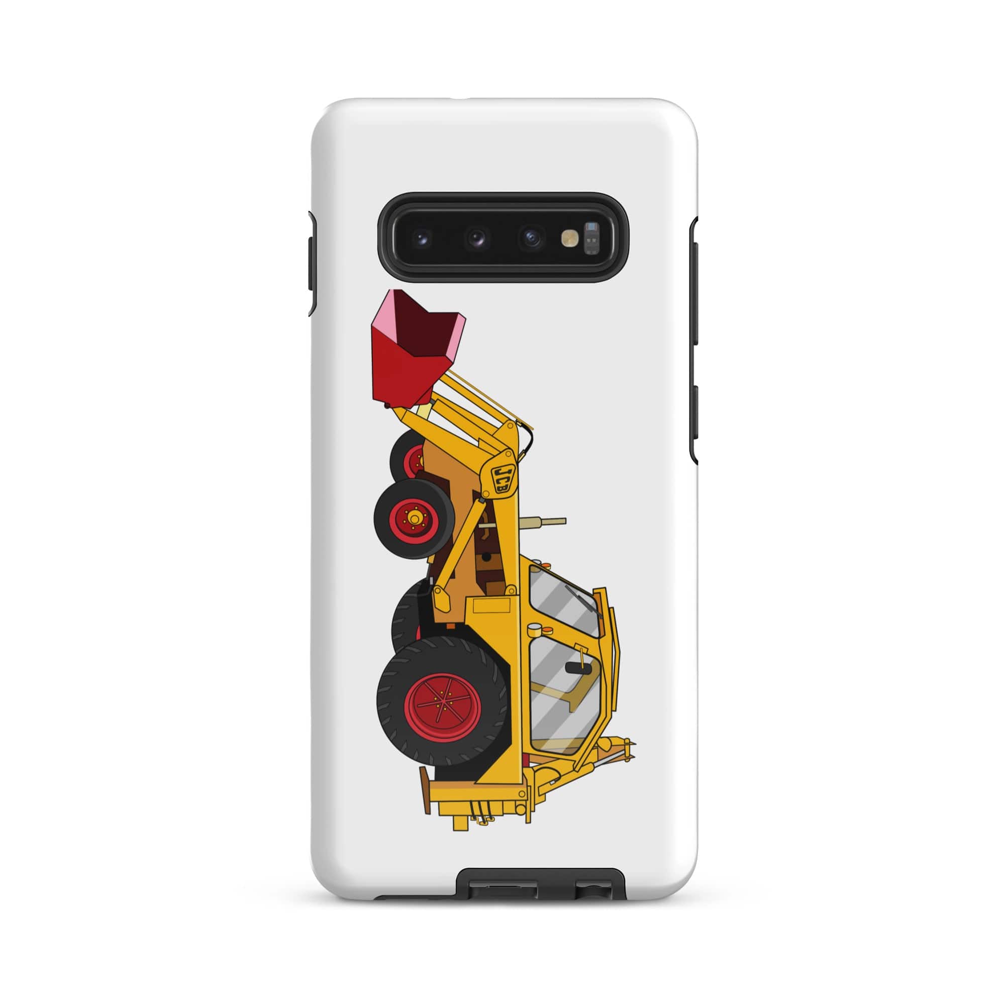 The Tractors Mugs Store Samsung Galaxy S10 Plus JCB 3 Backhoe Tough case for SamsungĀ® Quality Farmers Merch