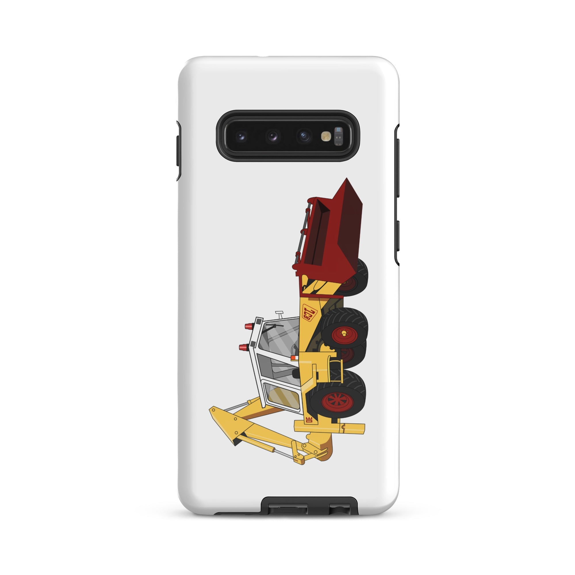 The Tractors Mugs Store Samsung Galaxy S10 Plus JCB 3D (1975) Tough case for SamsungĀ® Quality Farmers Merch