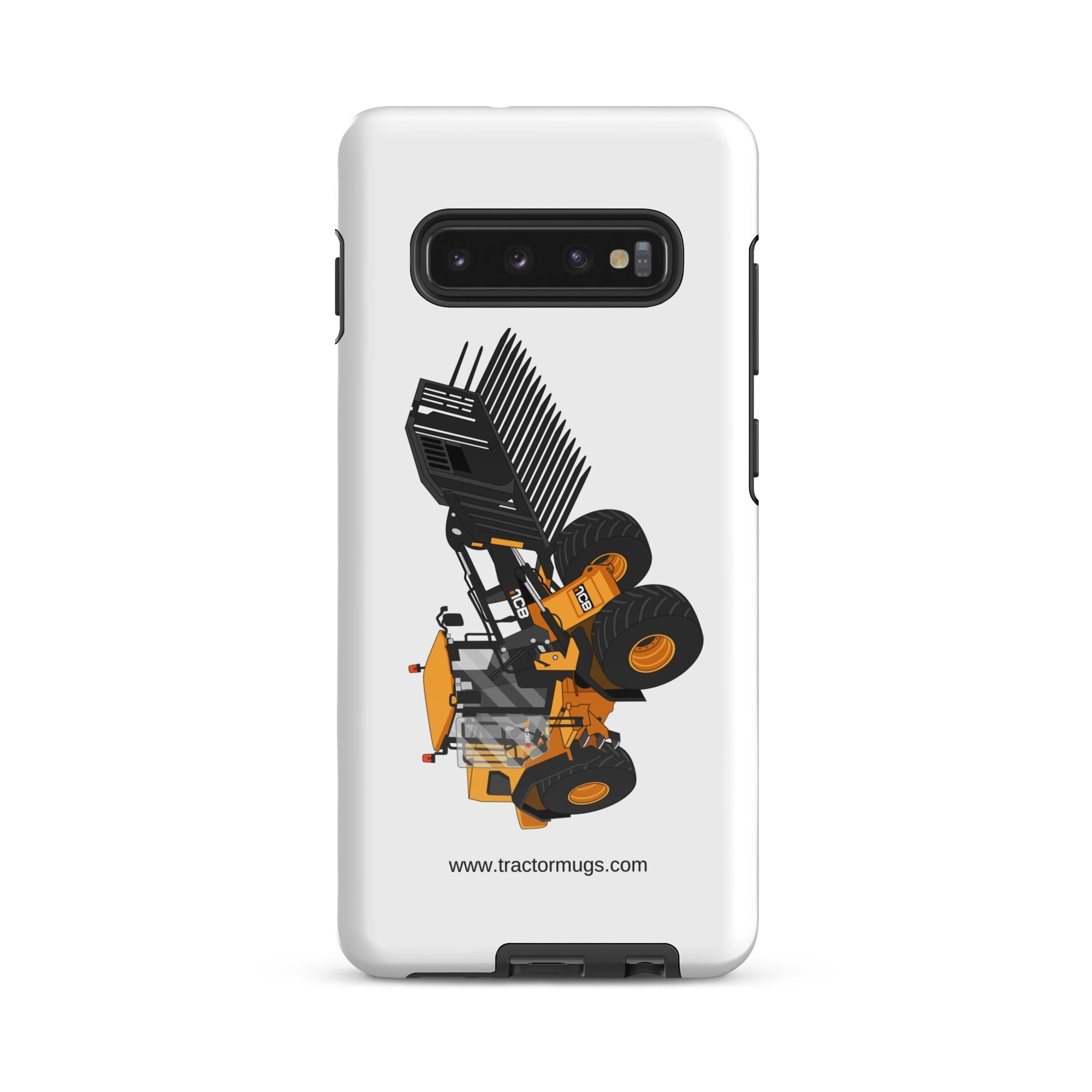 The Tractors Mugs Store Samsung Galaxy S10 Plus JCB 435 S Farm Master Tough case for SamsungĀ® Quality Farmers Merch