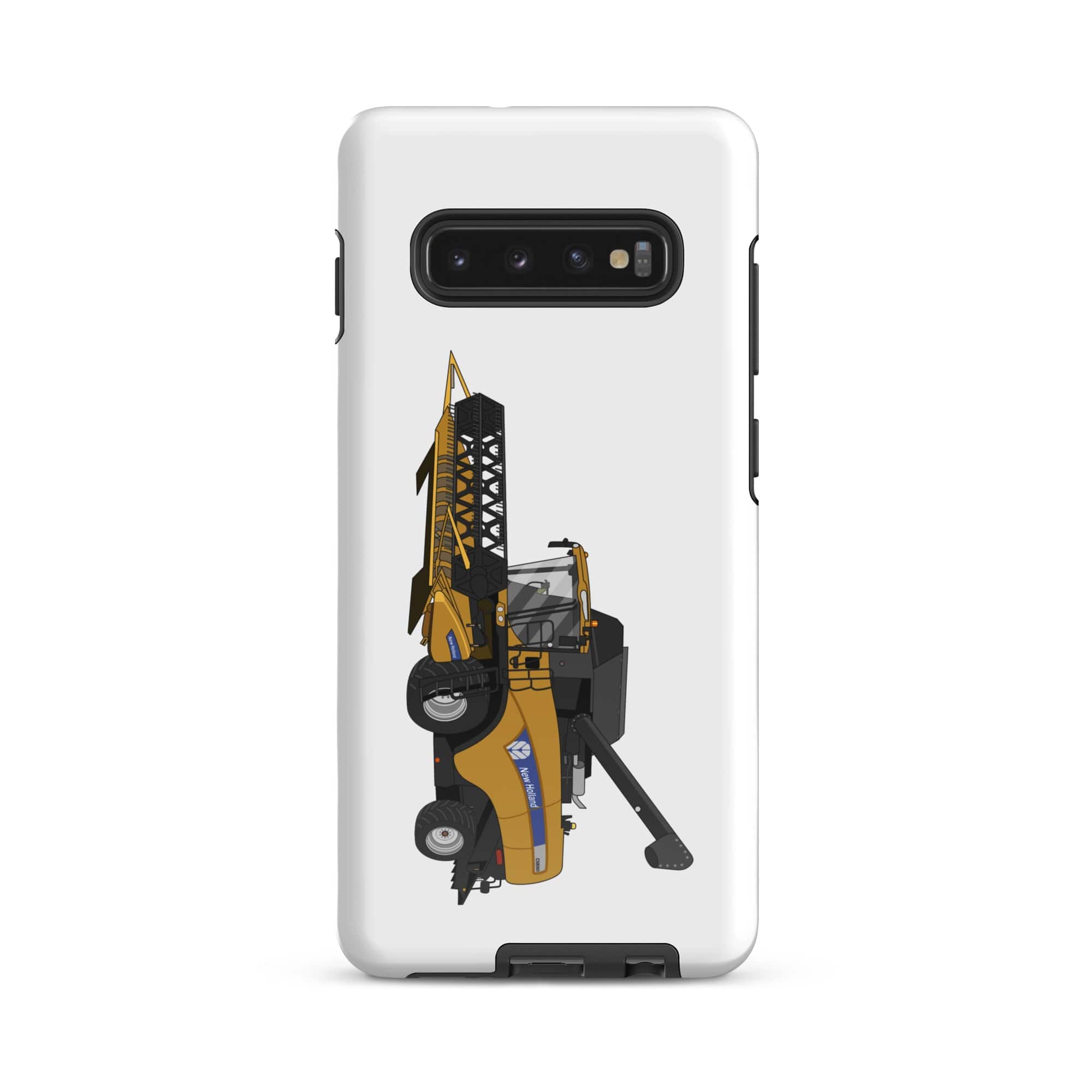 The Tractors Mugs Store Samsung Galaxy S10 Plus New Holland CX 8060 Combine Harvester Tough case for SamsungĀ® Quality Farmers Merch