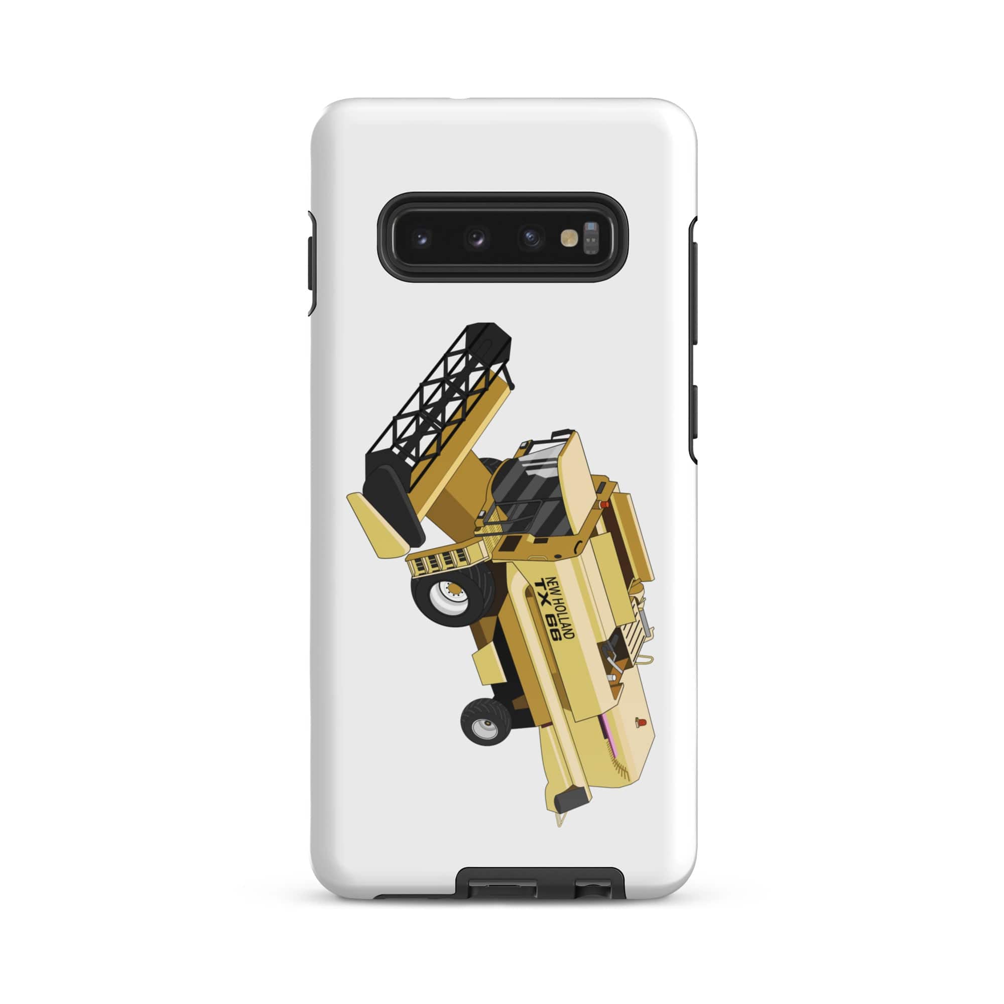 The Tractors Mugs Store Samsung Galaxy S10 Plus New Holland TX 66 Combine Harvester Tough case for SamsungĀ® Quality Farmers Merch