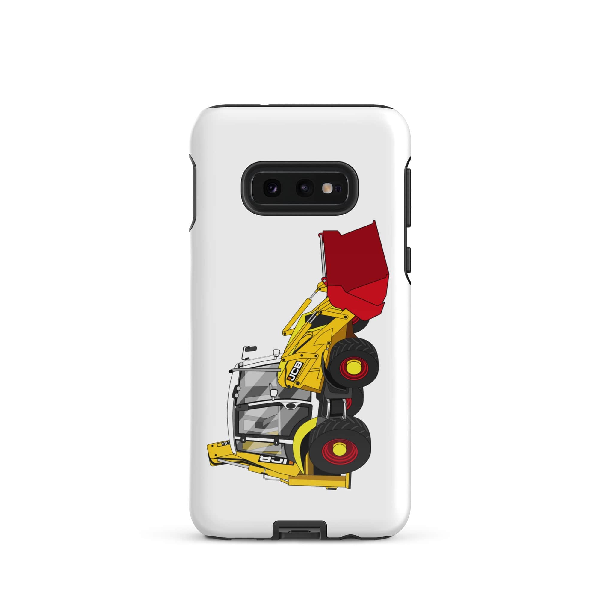 The Tractors Mugs Store Samsung Galaxy S10e JCB 3CX 70th Anniversary Edition Tough case for SamsungĀ® Quality Farmers Merch