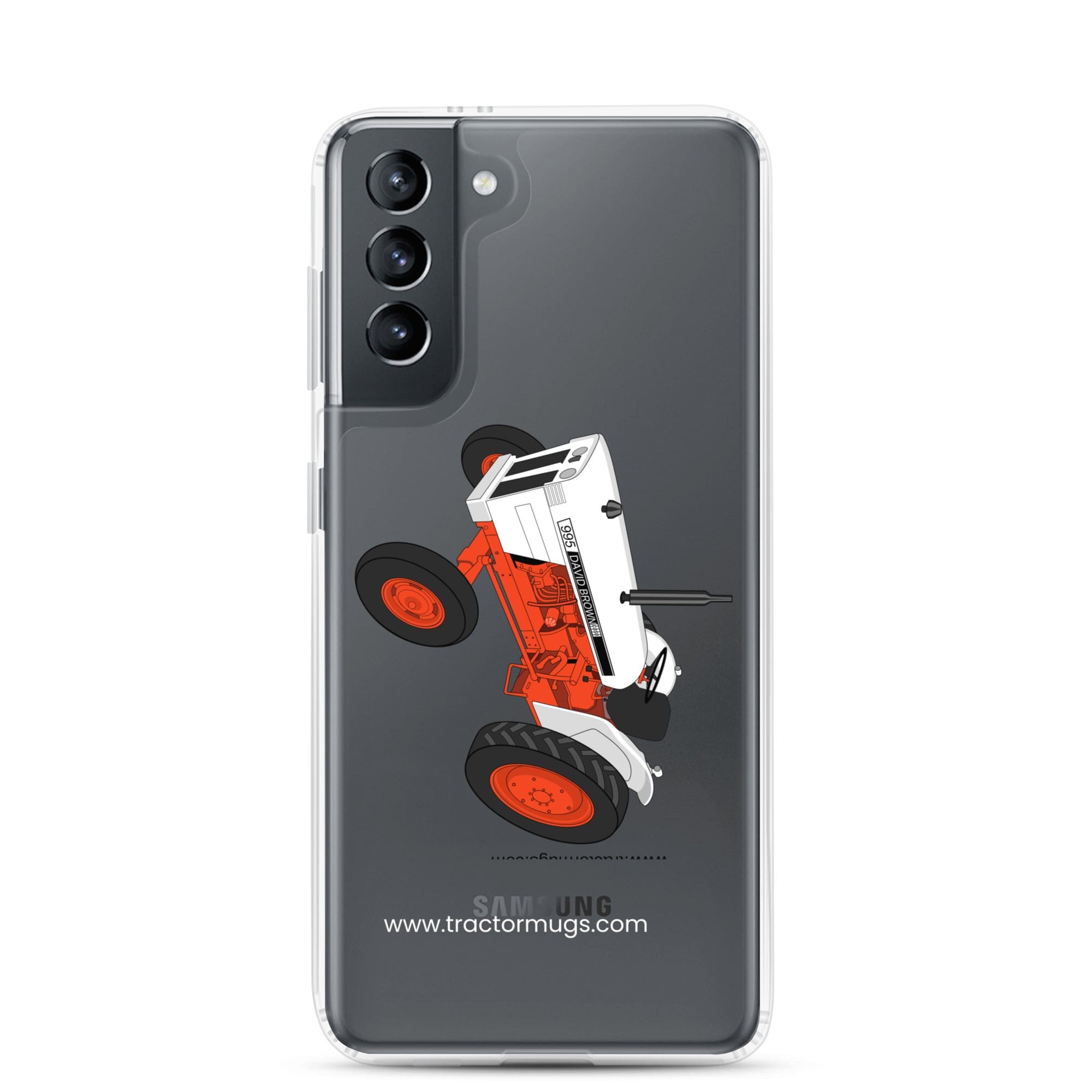 The Tractors Mugs Store Samsung Galaxy S21 Case David Brown 995 (1973) Clear Case for SamsungĀ® Quality Farmers Merch