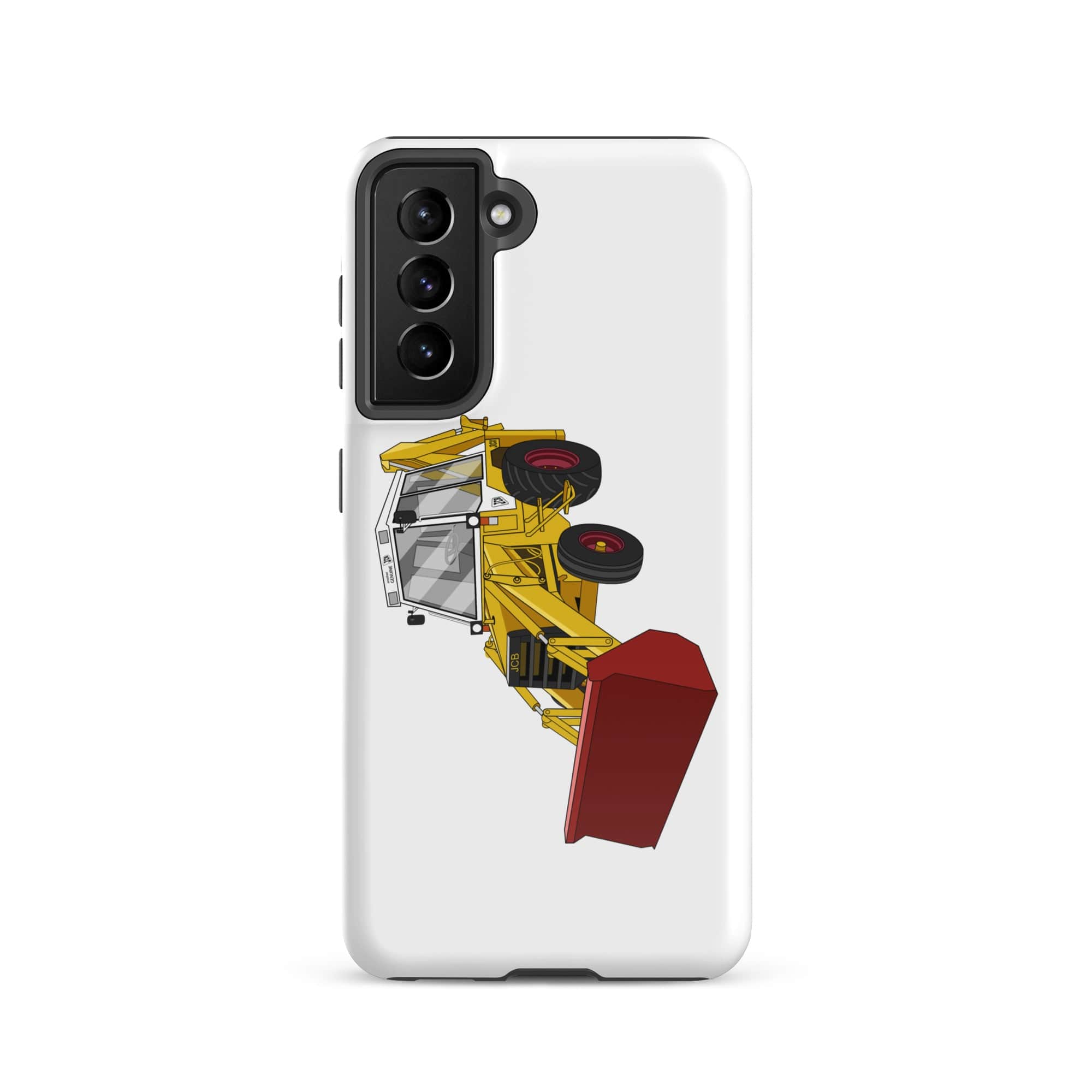 The Tractors Mugs Store Samsung Galaxy S21 JCB 3CX White Cabin 2WD Tough case for SamsungĀ® Quality Farmers Merch