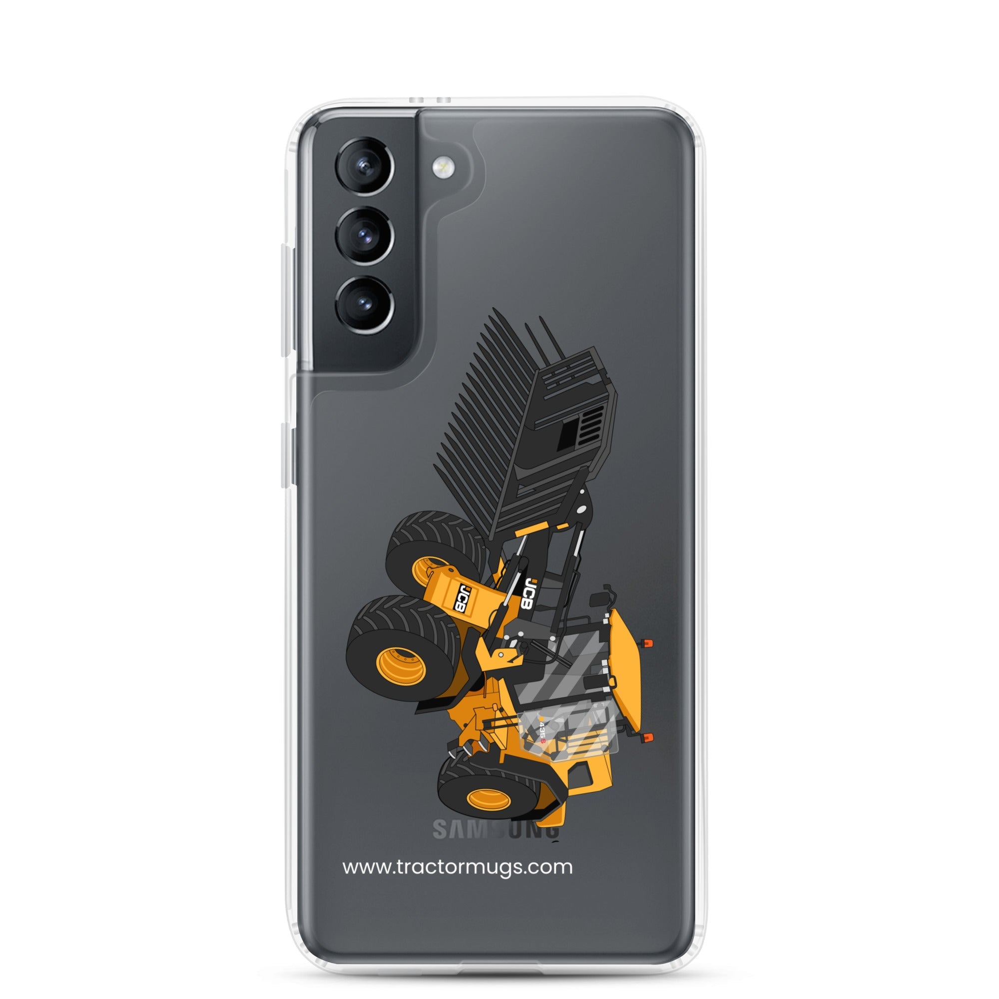 The Tractors Mugs Store Samsung Galaxy S21 JCB 435 S Farm Master Clear Case for SamsungĀ® Quality Farmers Merch