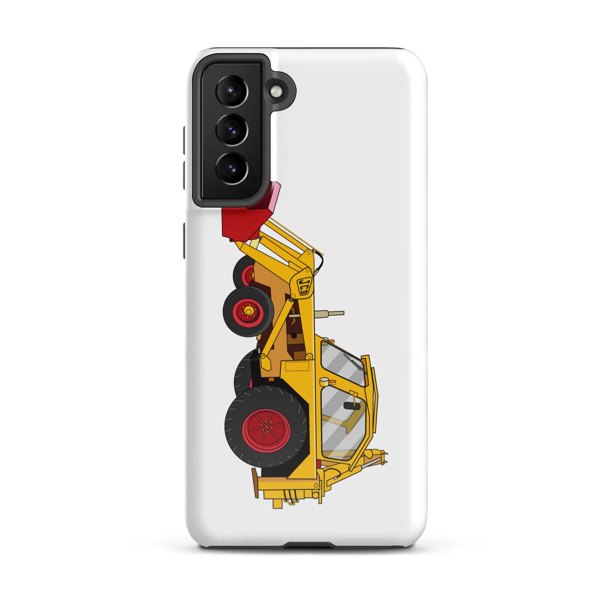 The Tractors Mugs Store Samsung Galaxy S21 Plus JCB 3 Backhoe Tough case for SamsungĀ® Quality Farmers Merch