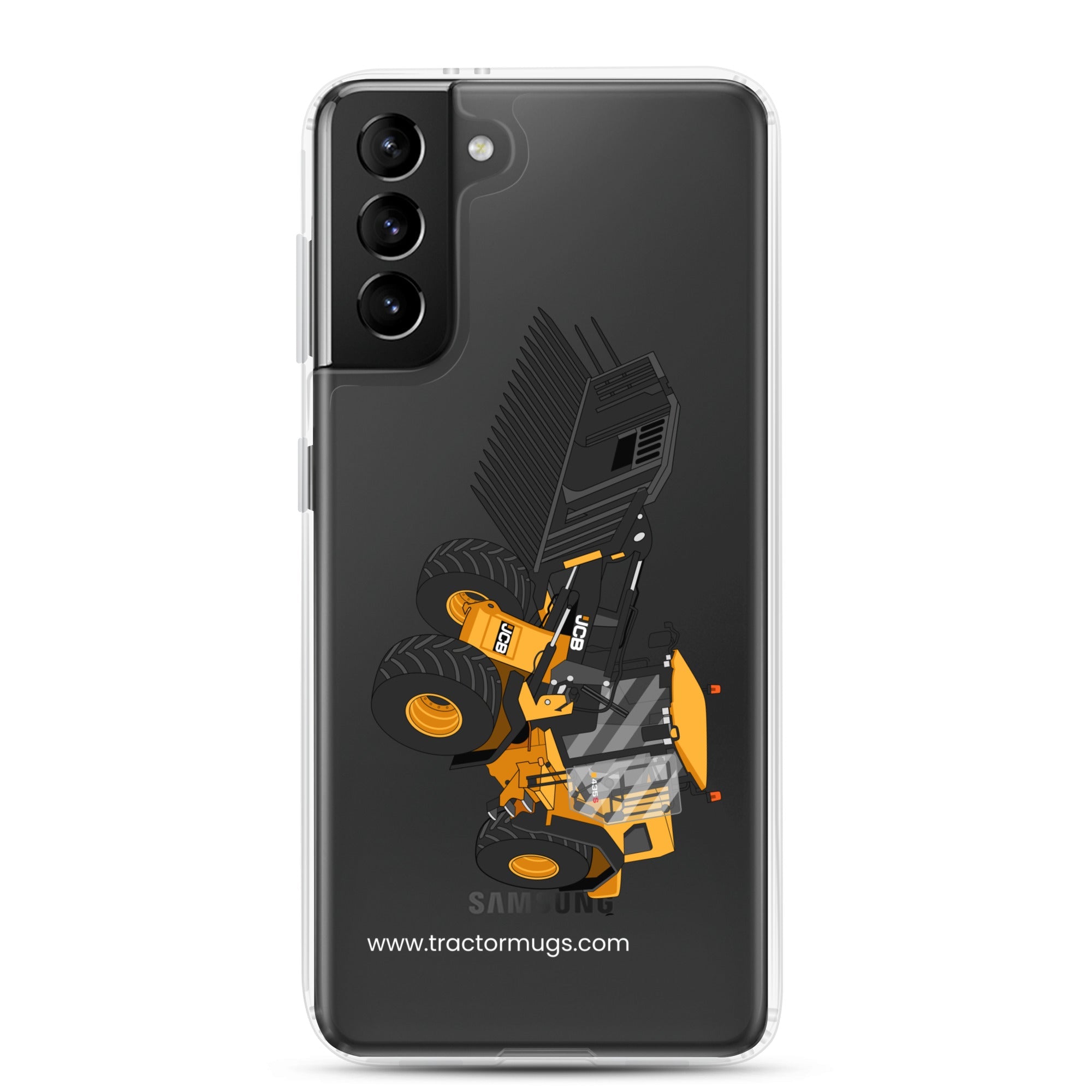 The Tractors Mugs Store Samsung Galaxy S21 Plus JCB 435 S Farm Master Clear Case for SamsungĀ® Quality Farmers Merch