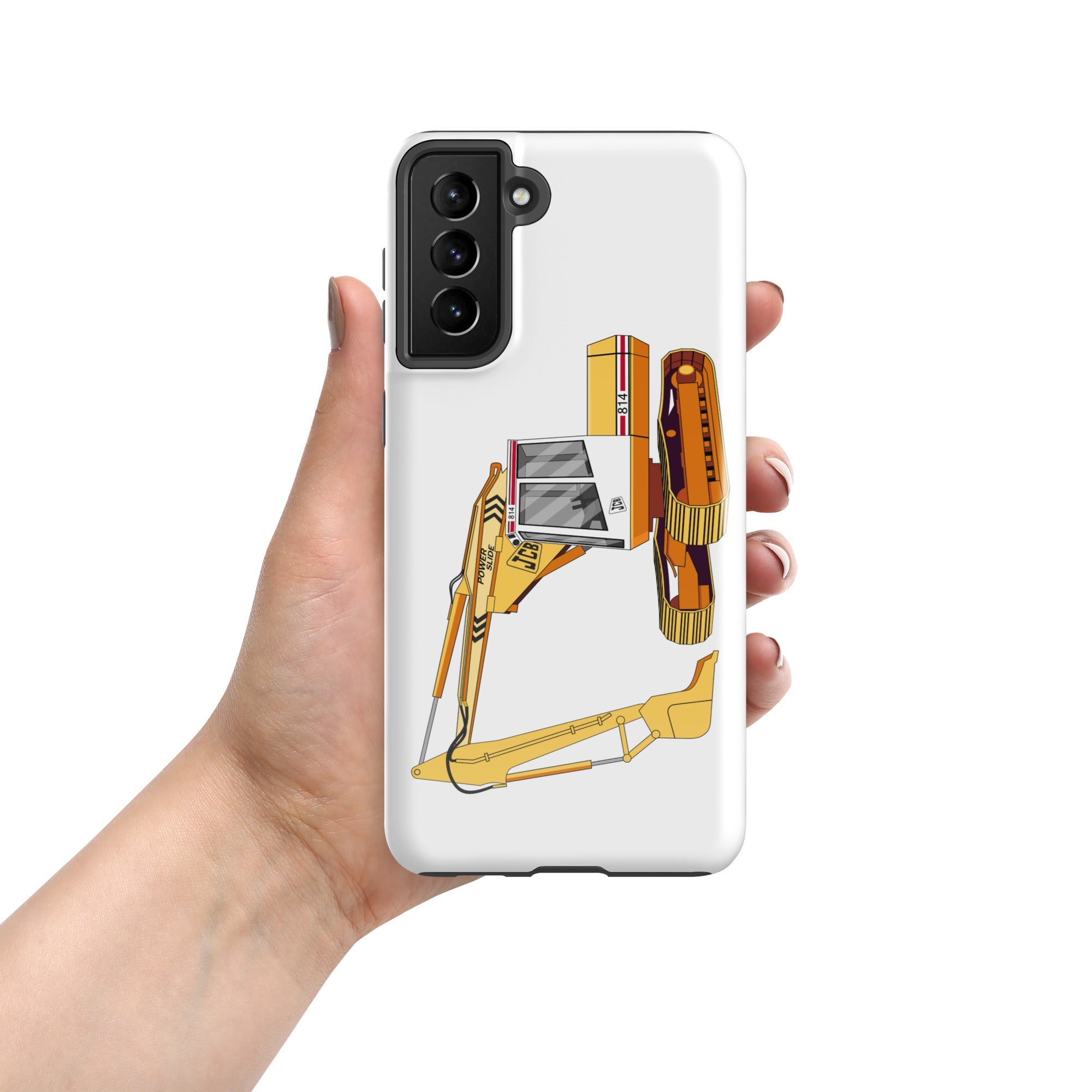 The Tractors Mugs Store Samsung Galaxy S21 Plus JCB 814 Tough case for SamsungĀ® Quality Farmers Merch