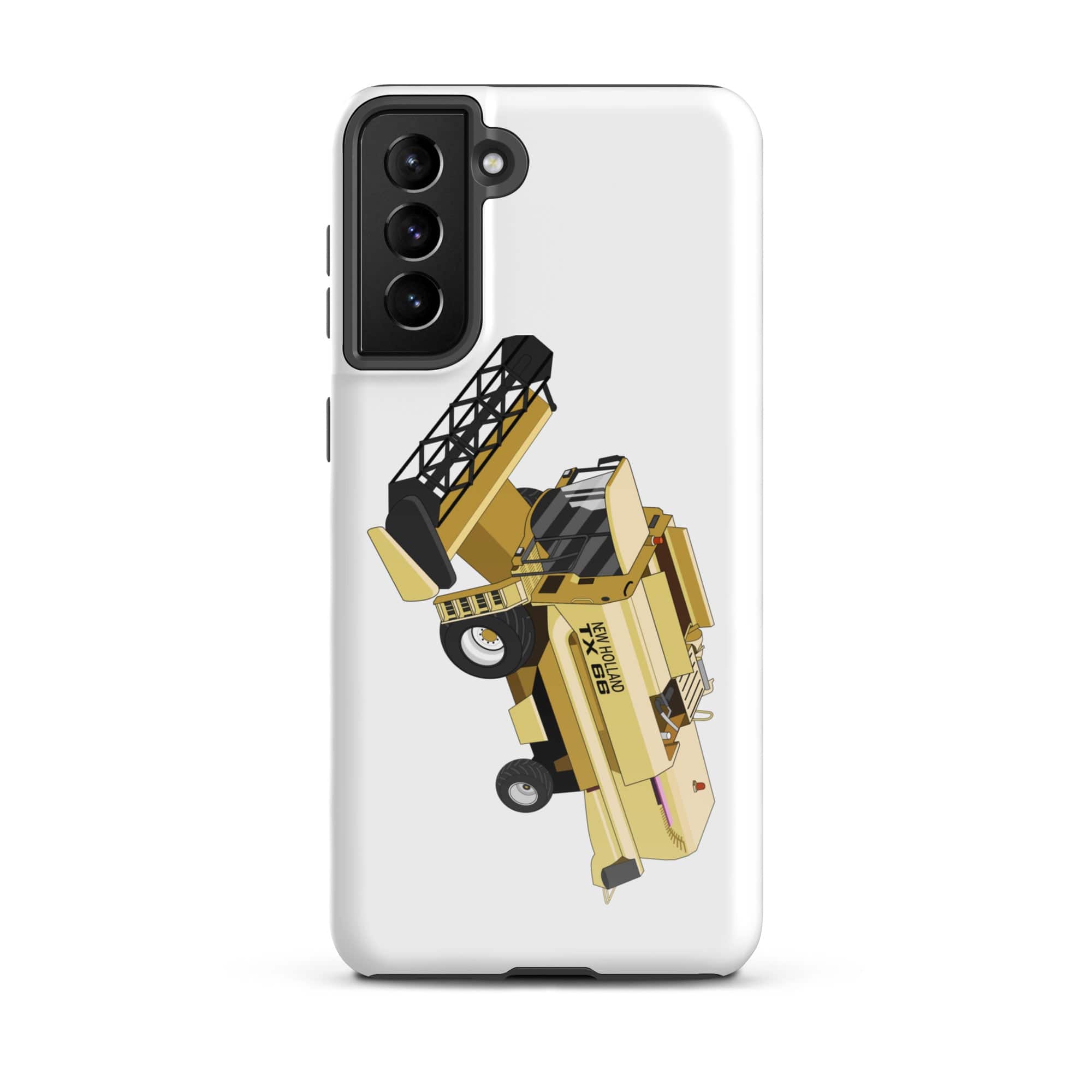 The Tractors Mugs Store Samsung Galaxy S21 Plus New Holland TX 66 Combine Harvester Tough case for SamsungĀ® Quality Farmers Merch