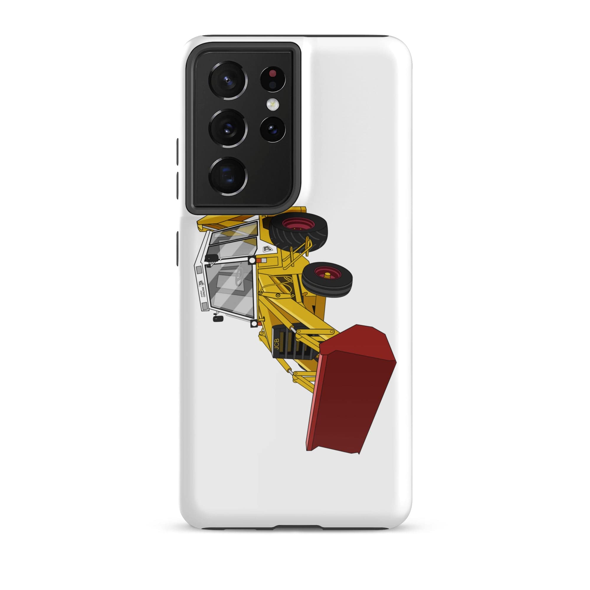 The Tractors Mugs Store Samsung Galaxy S21 Ultra JCB 3CX White Cabin 2WD Tough case for SamsungĀ® Quality Farmers Merch
