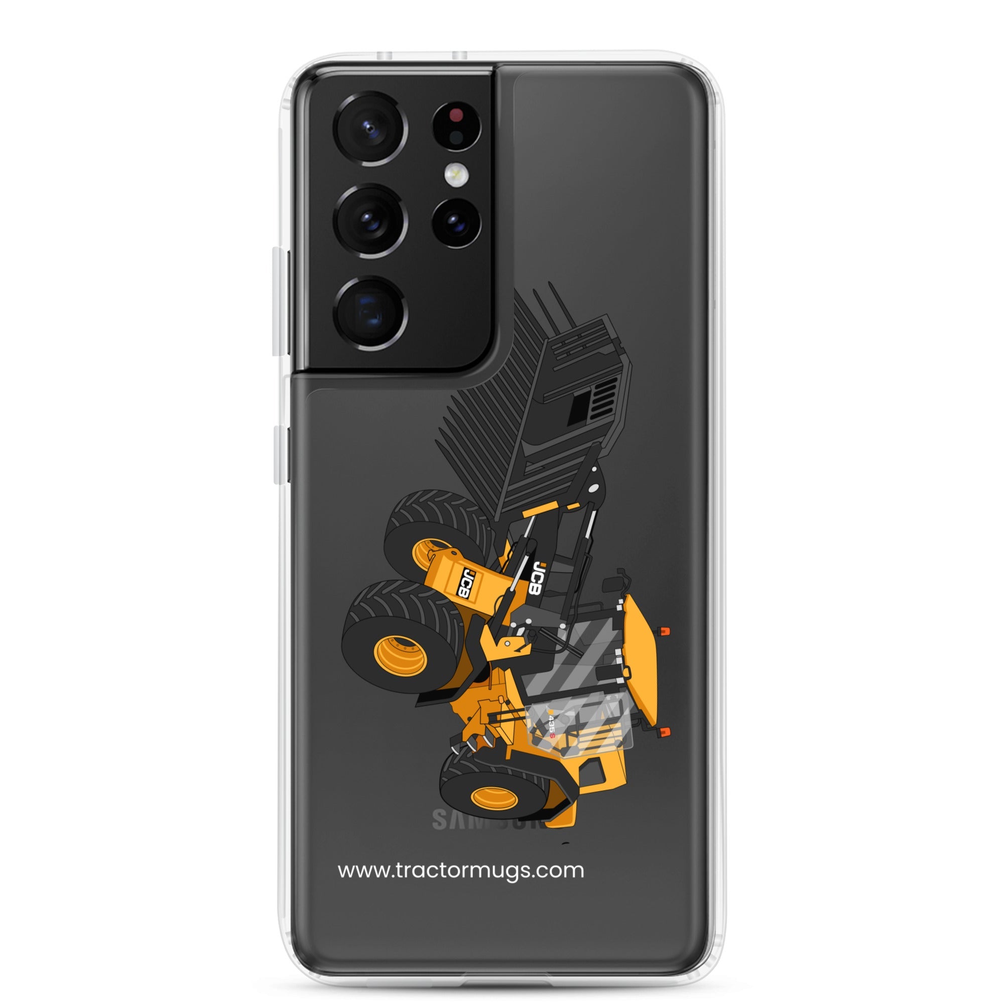 The Tractors Mugs Store Samsung Galaxy S21 Ultra JCB 435 S Farm Master Clear Case for SamsungĀ® Quality Farmers Merch