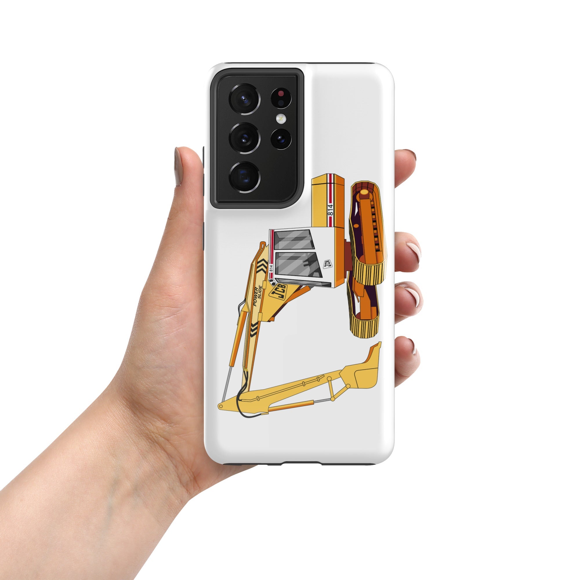 The Tractors Mugs Store Samsung Galaxy S21 Ultra JCB 814 Tough case for SamsungĀ® Quality Farmers Merch