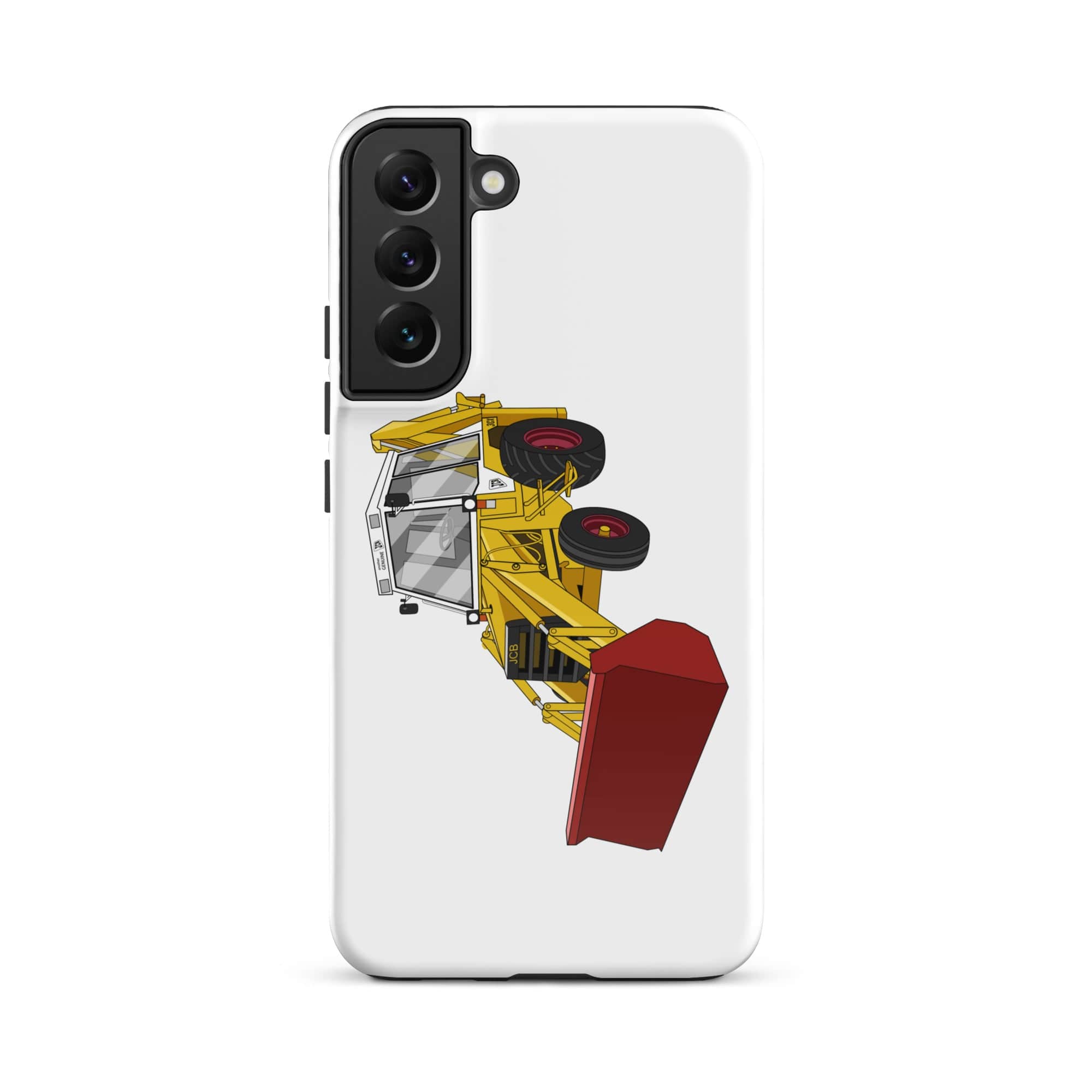The Tractors Mugs Store Samsung Galaxy S22 Plus JCB 3CX White Cabin 2WD Tough case for SamsungĀ® Quality Farmers Merch