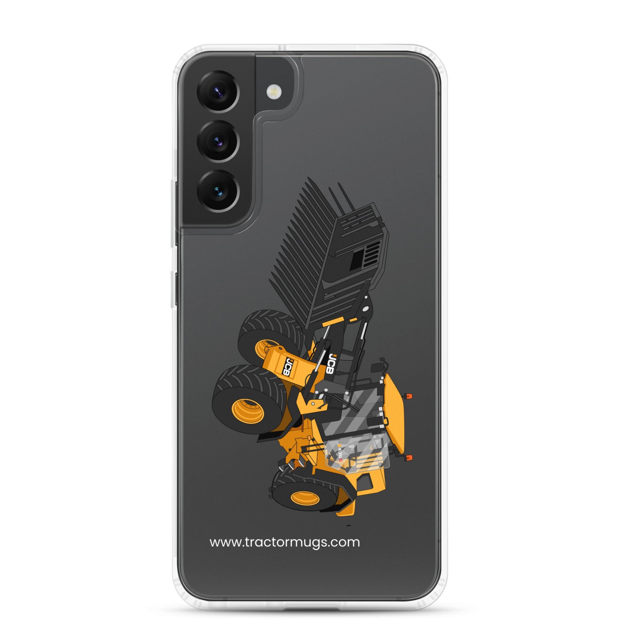 The Tractors Mugs Store Samsung Galaxy S22 Plus JCB 435 S Farm Master Clear Case for SamsungĀ® Quality Farmers Merch